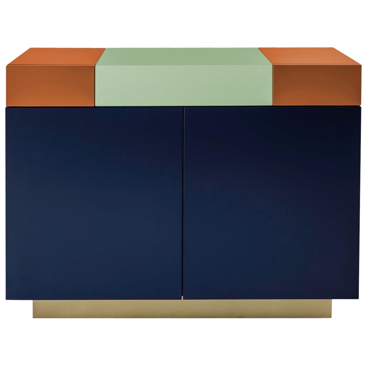 Greta Bedside Cabinet Sophisticated Lacquered Woodwork Handmade Details For Sale