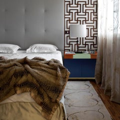 Greta Bedside Cabinet Sophisticated Lacquered Woodwork Handmade Details