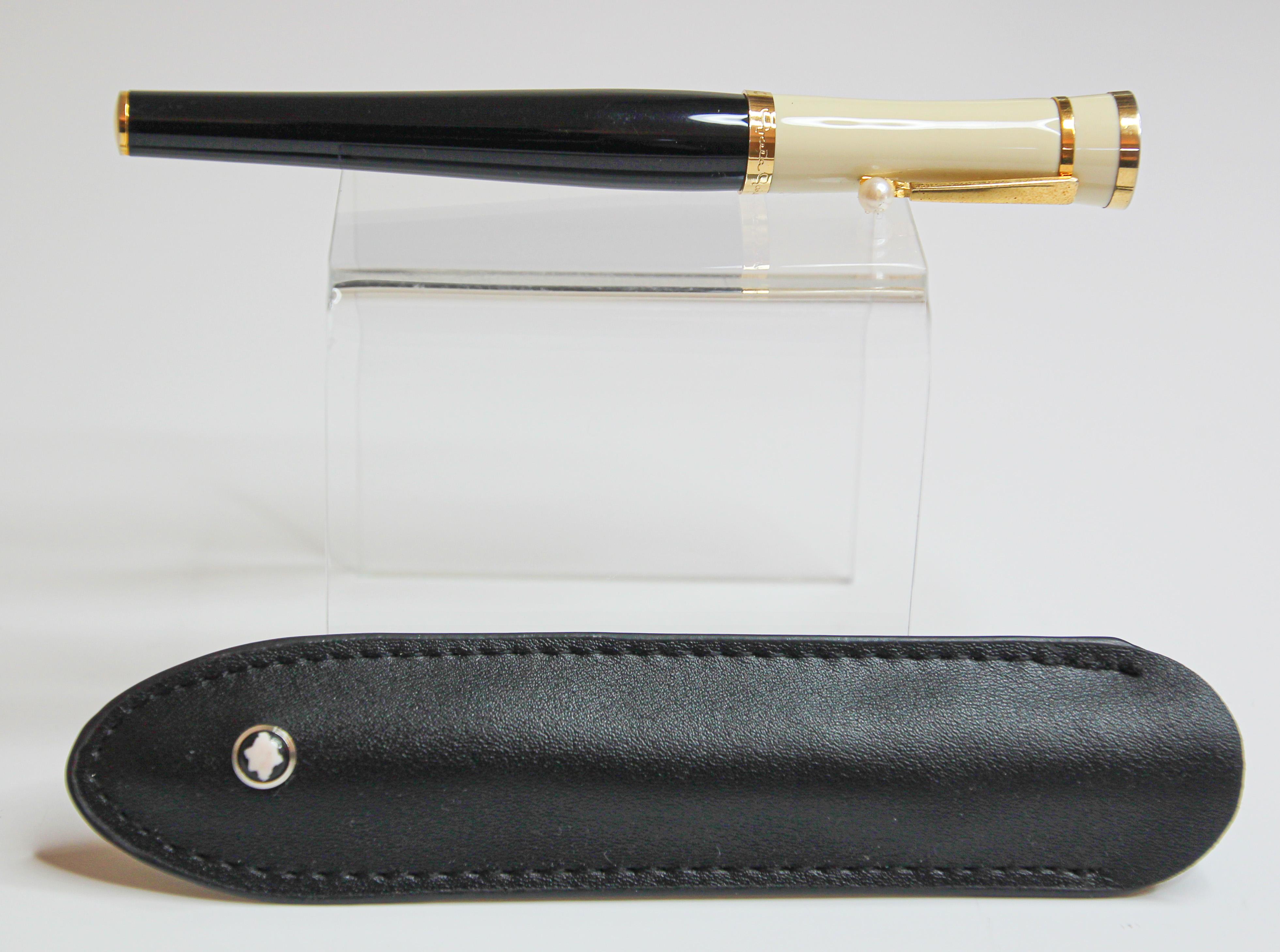 Greta Garbo Limited Edition Mont Blanc Ballpoint Pen with Pearl For