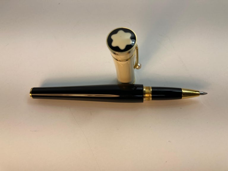 Greta Garbo Limited Edition Mont Blanc Ballpoint Pen with Pearl For Sale at  1stDibs