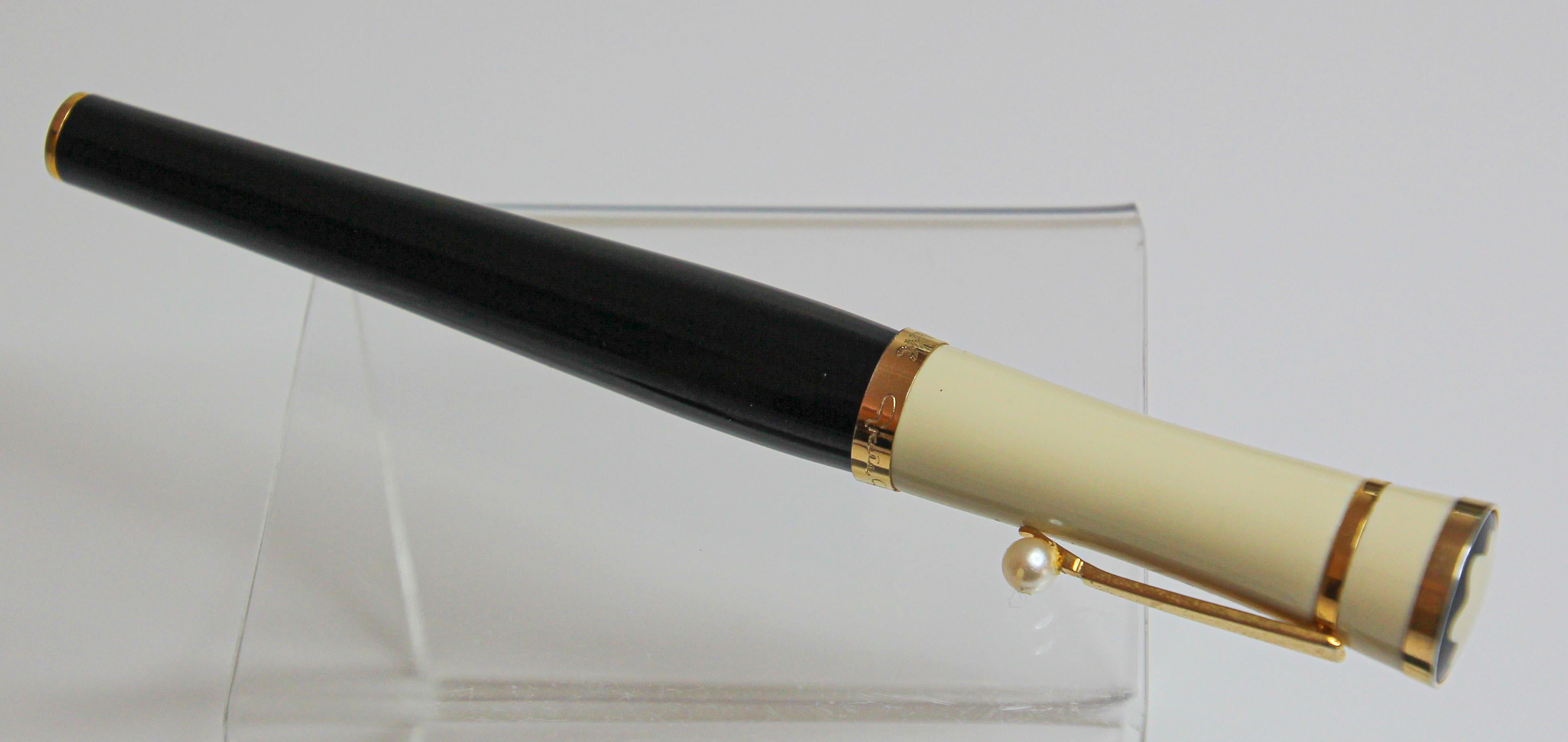 Greta Garbo Limited Edition Mont Blanc Ballpoint Pen with Pearl For