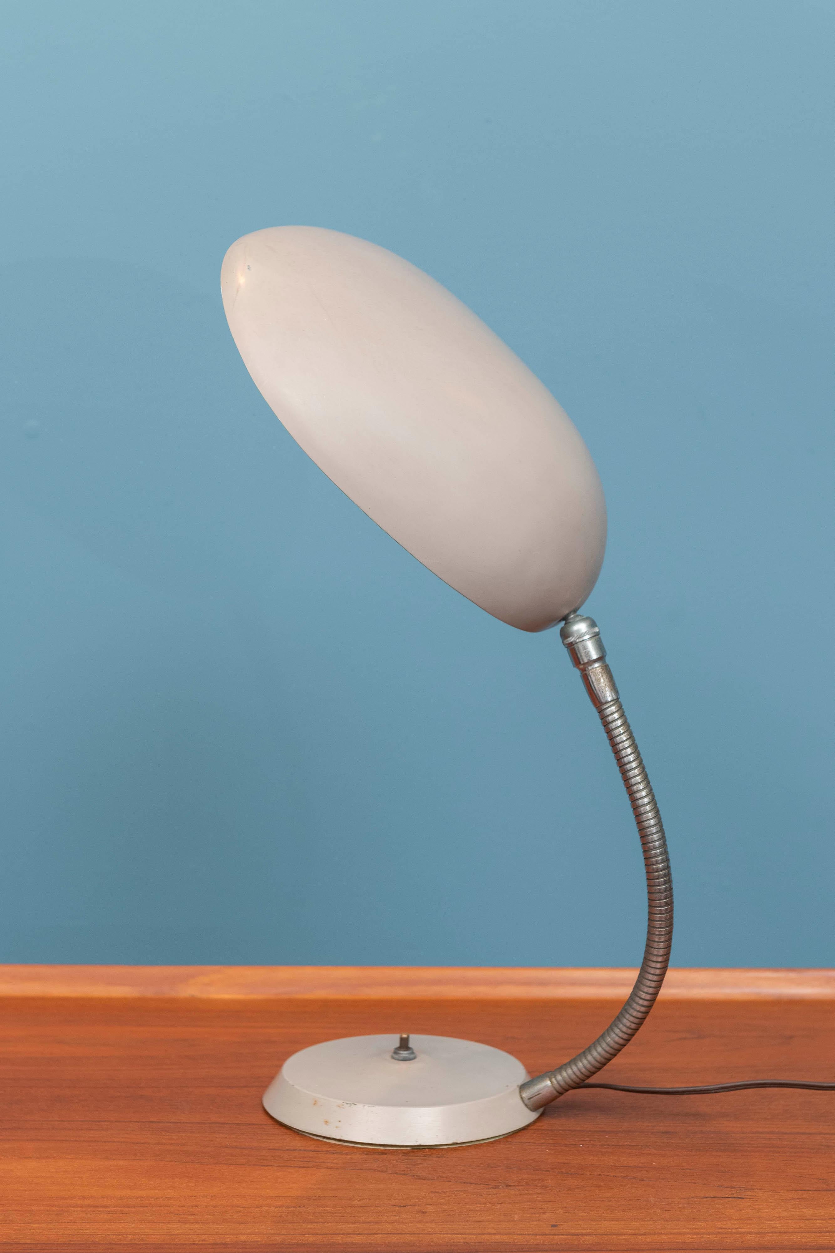 Steel Greta Grossman Cobra Lamp for Ralph O. Smith For Sale