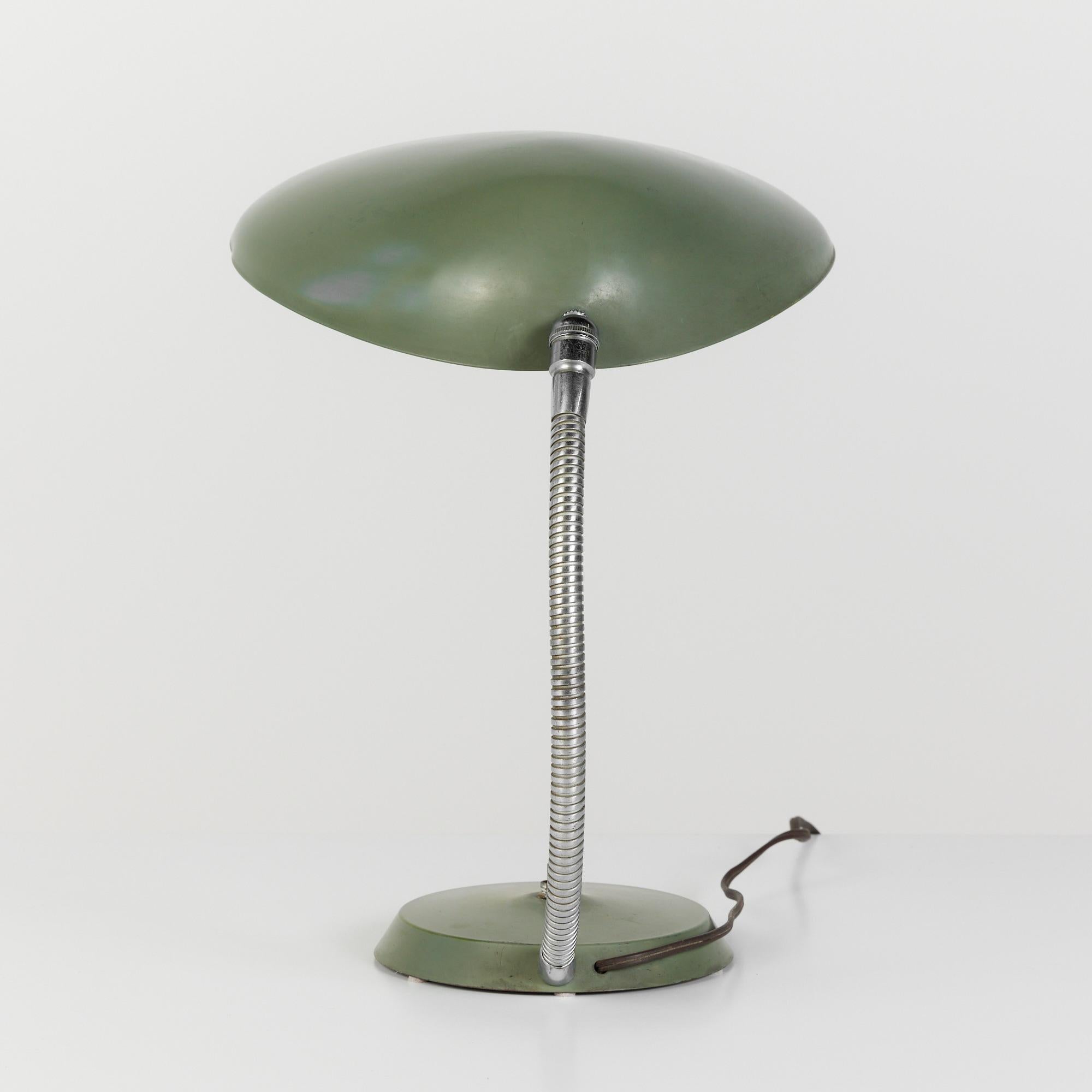 Enameled Greta Grossman Cobra Table Lamp for Ralph O. Smith For Sale