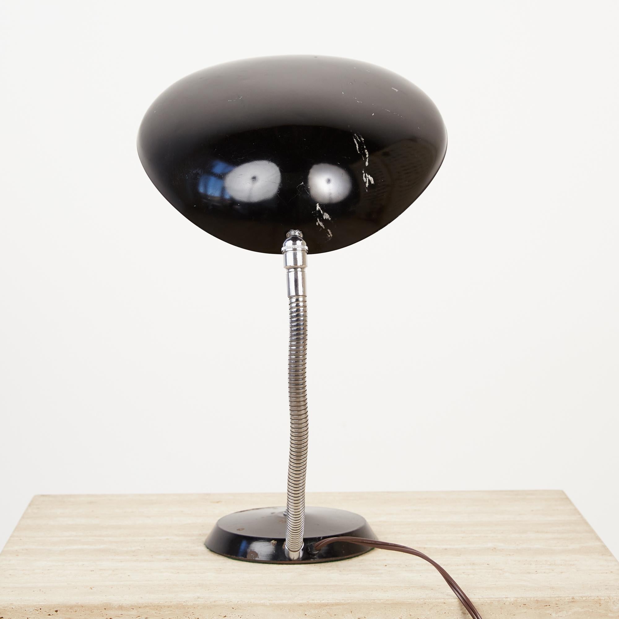 Steel Greta Grossman Cobra Table Lamp for Ralph O. Smith