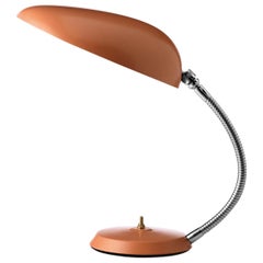 Cobra-Tischlampe, Vintage, rot, von Greta Grossman