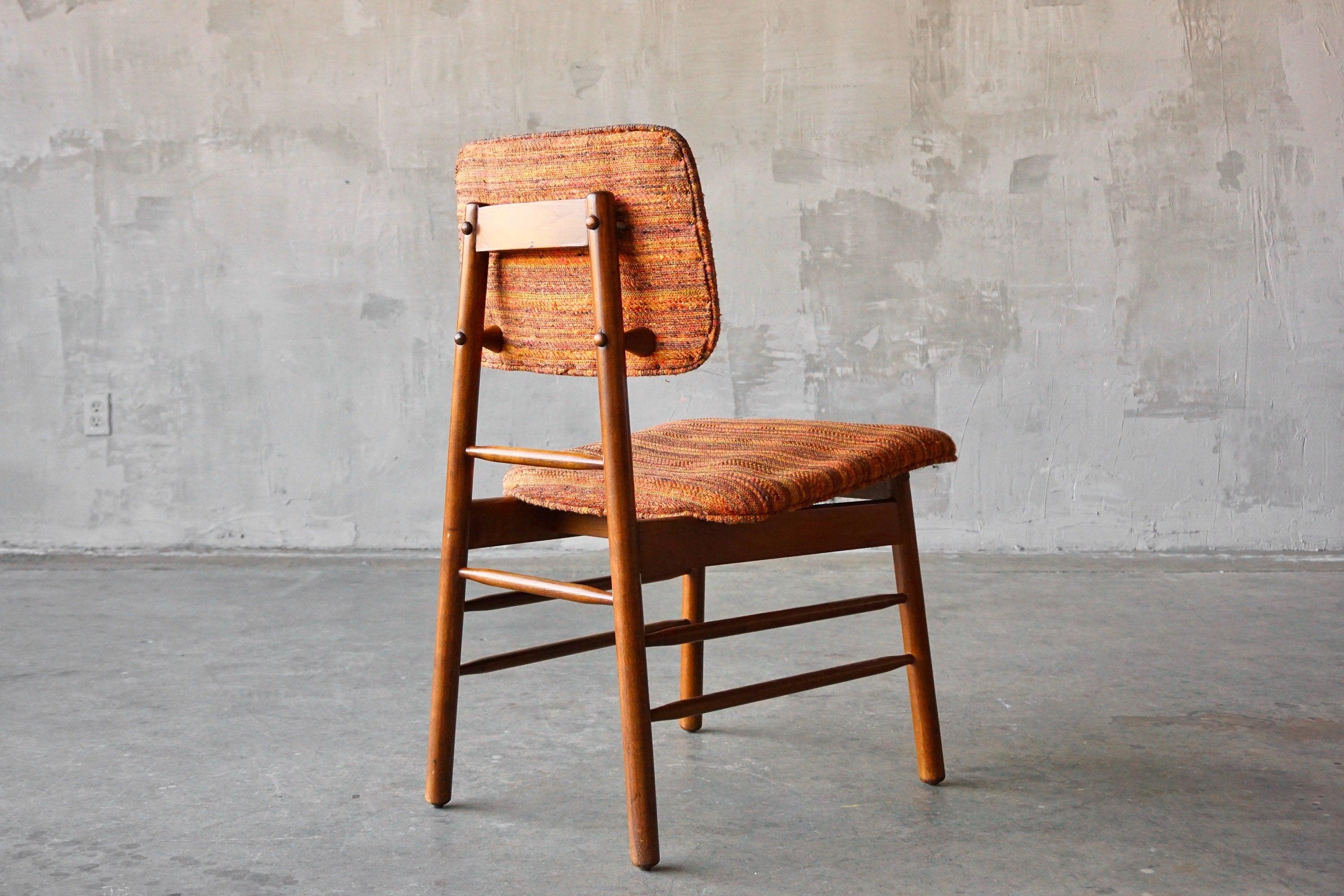 Upholstery Greta Grossman Dining Chairs, Set of 8