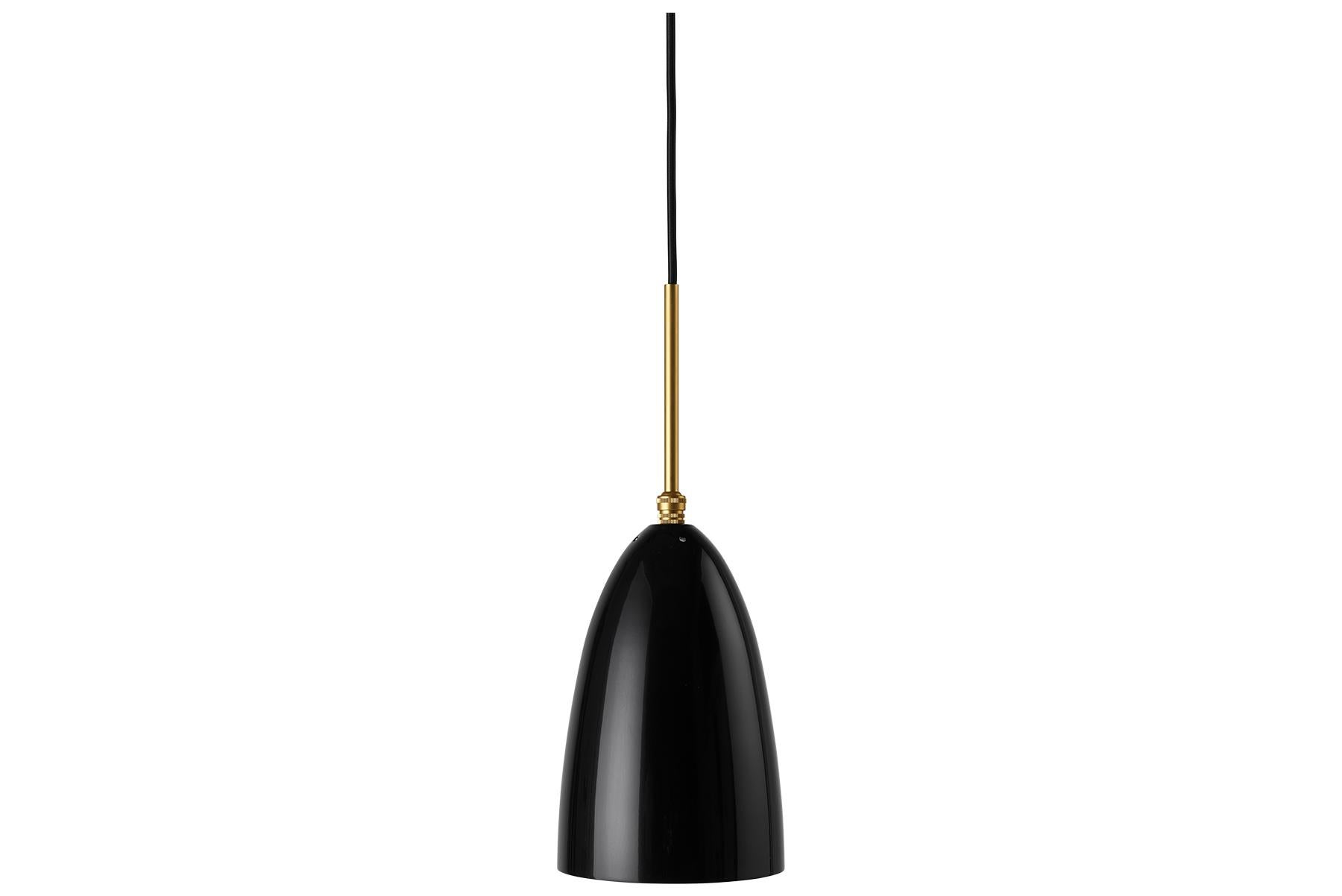 Contemporary Greta Grossman Grasshopper Pendant Lamp, Black For Sale