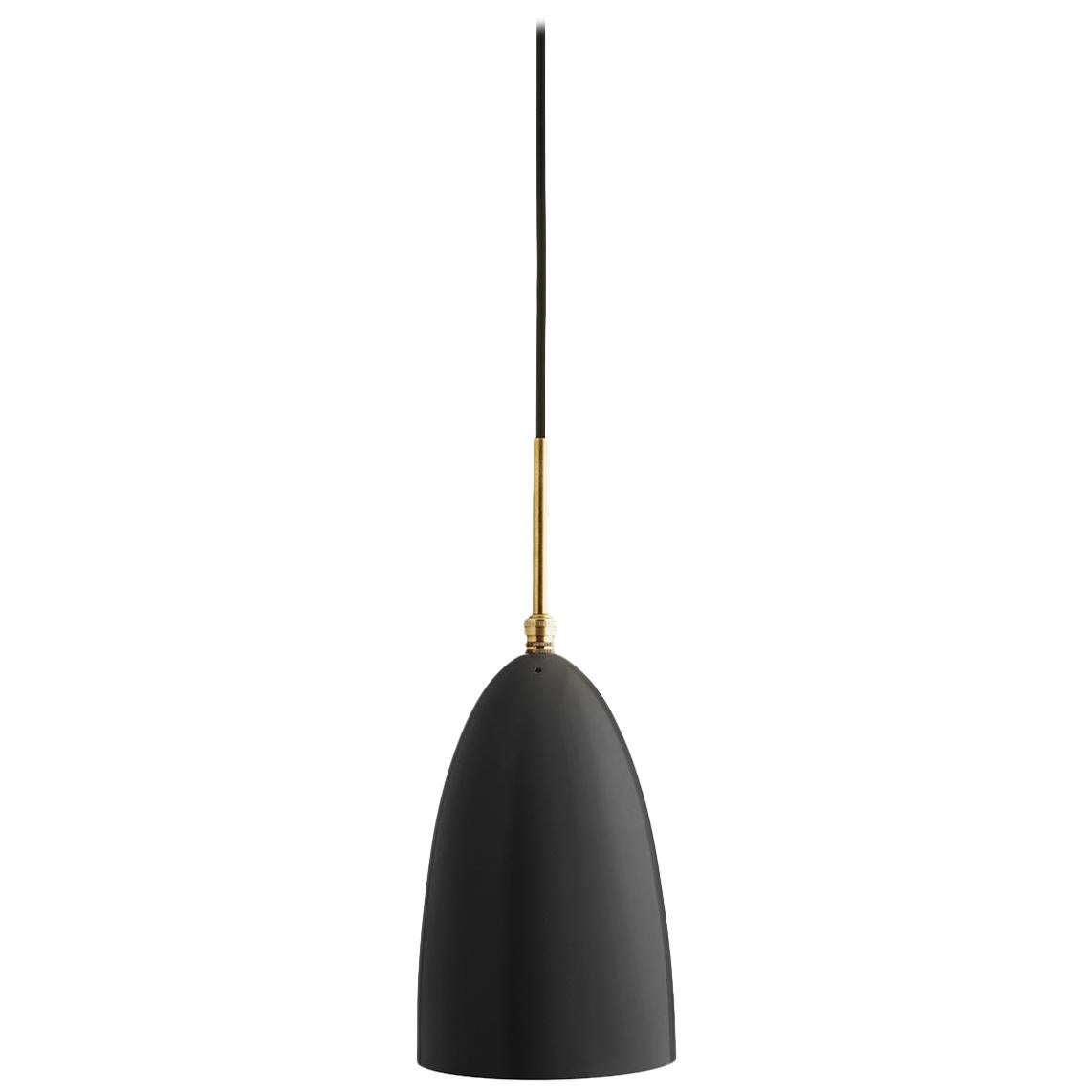 Lampe à suspension Grasshopper de Greta Grossman, noire