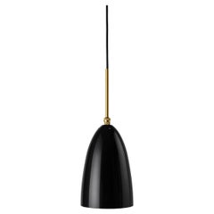 Lampe à suspension Grasshopper de Greta Grossman, noir brillant