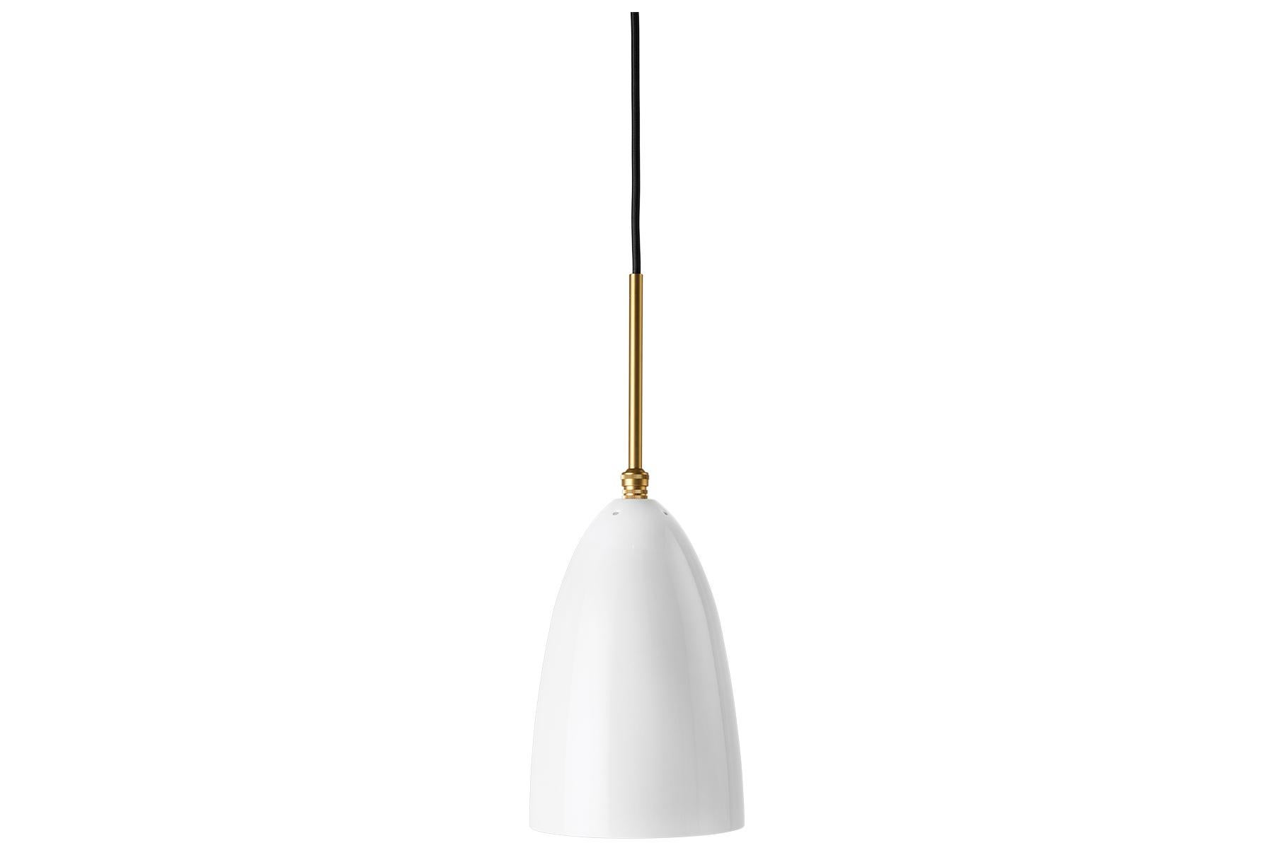 Greta Grossman Grasshopper Pendant Lamp, Blue Grey In New Condition For Sale In Berkeley, CA