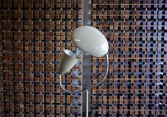 Greta Grossman Rare Double Shade Floor Lamp ‘Cone and Cobra’, circa 1949