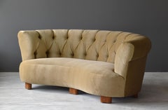 Greta Grossman, Rare Studio Curved Sofa in Collection of Nationalmuseum, 1938