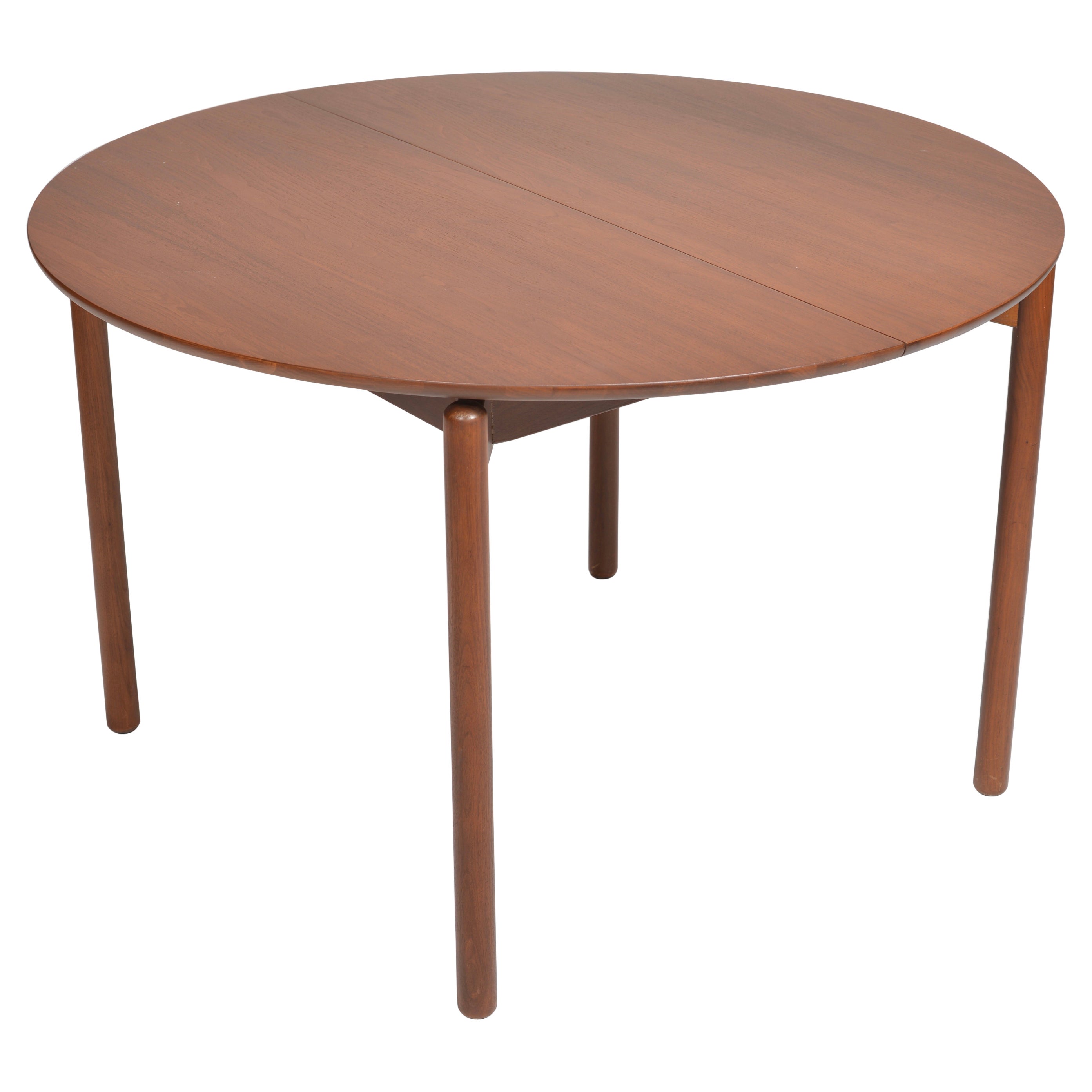 Greta Grossman Round Walnut Dining Table by Glenn of California
