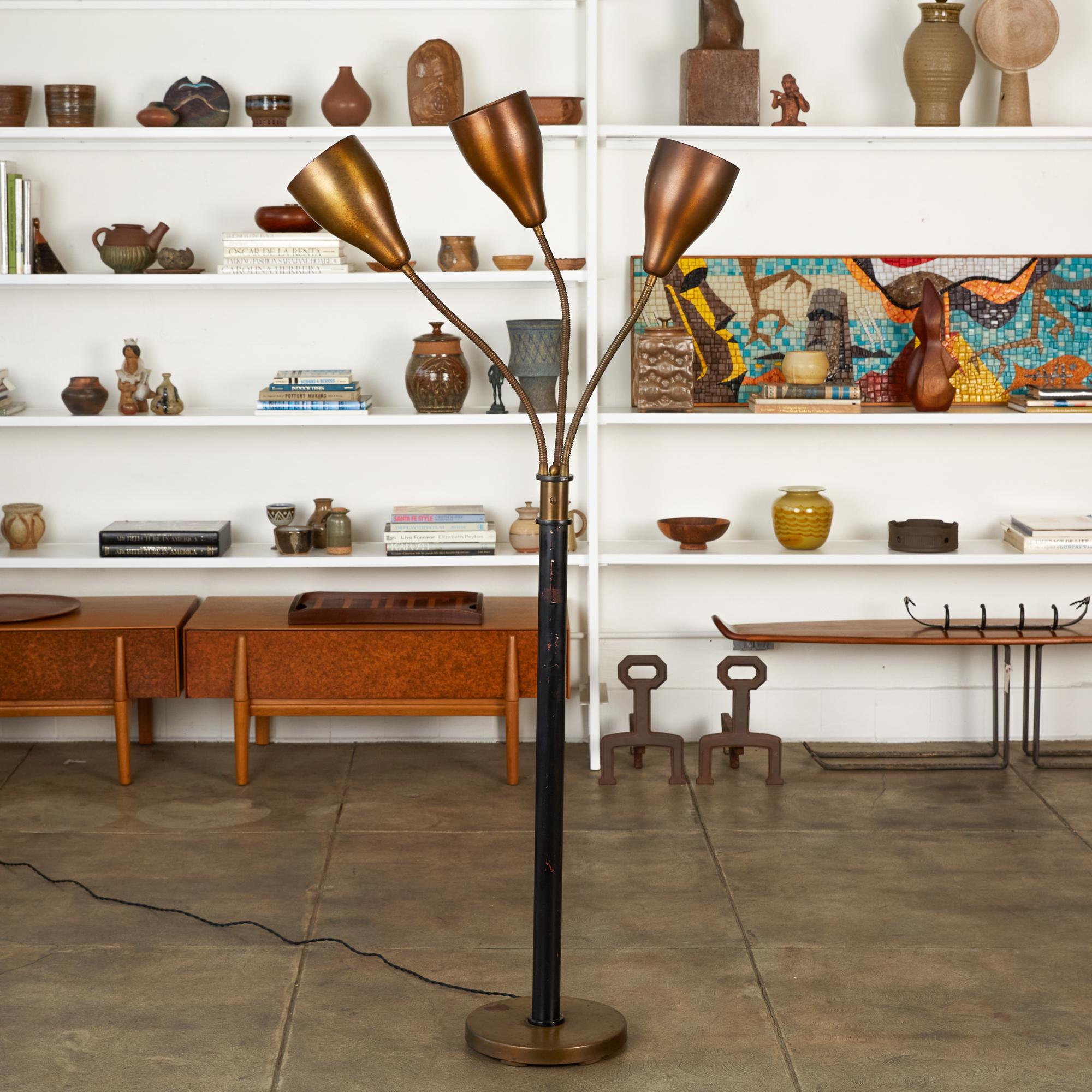 Greta Grossman Style Floor Lamp In Good Condition In Los Angeles, CA