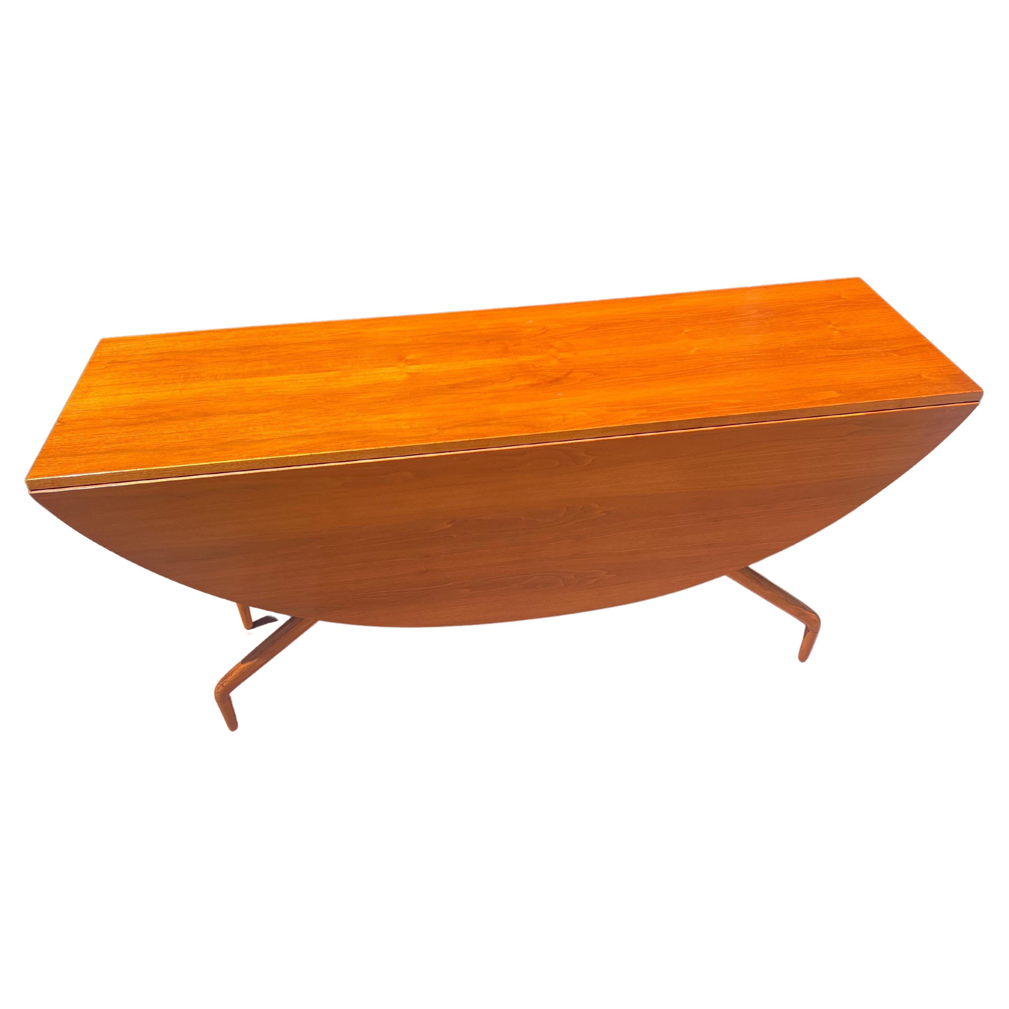 Mid-Century Modern Table de salle à manger à abattants Greta Grossman pour Glenn of California Mid Century en vente
