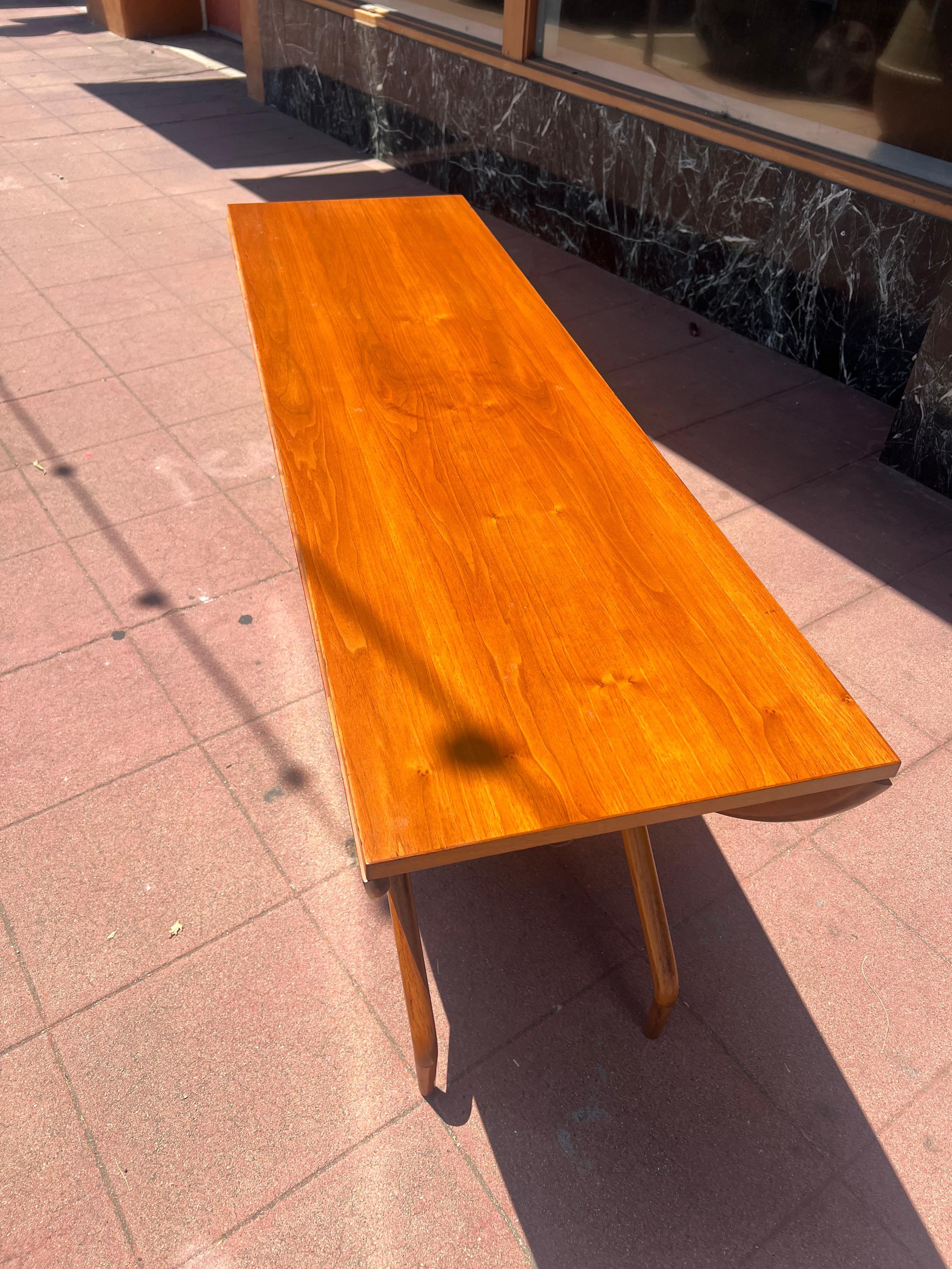 20ième siècle Table de salle à manger à abattants Greta Grossman pour Glenn of California Mid Century en vente