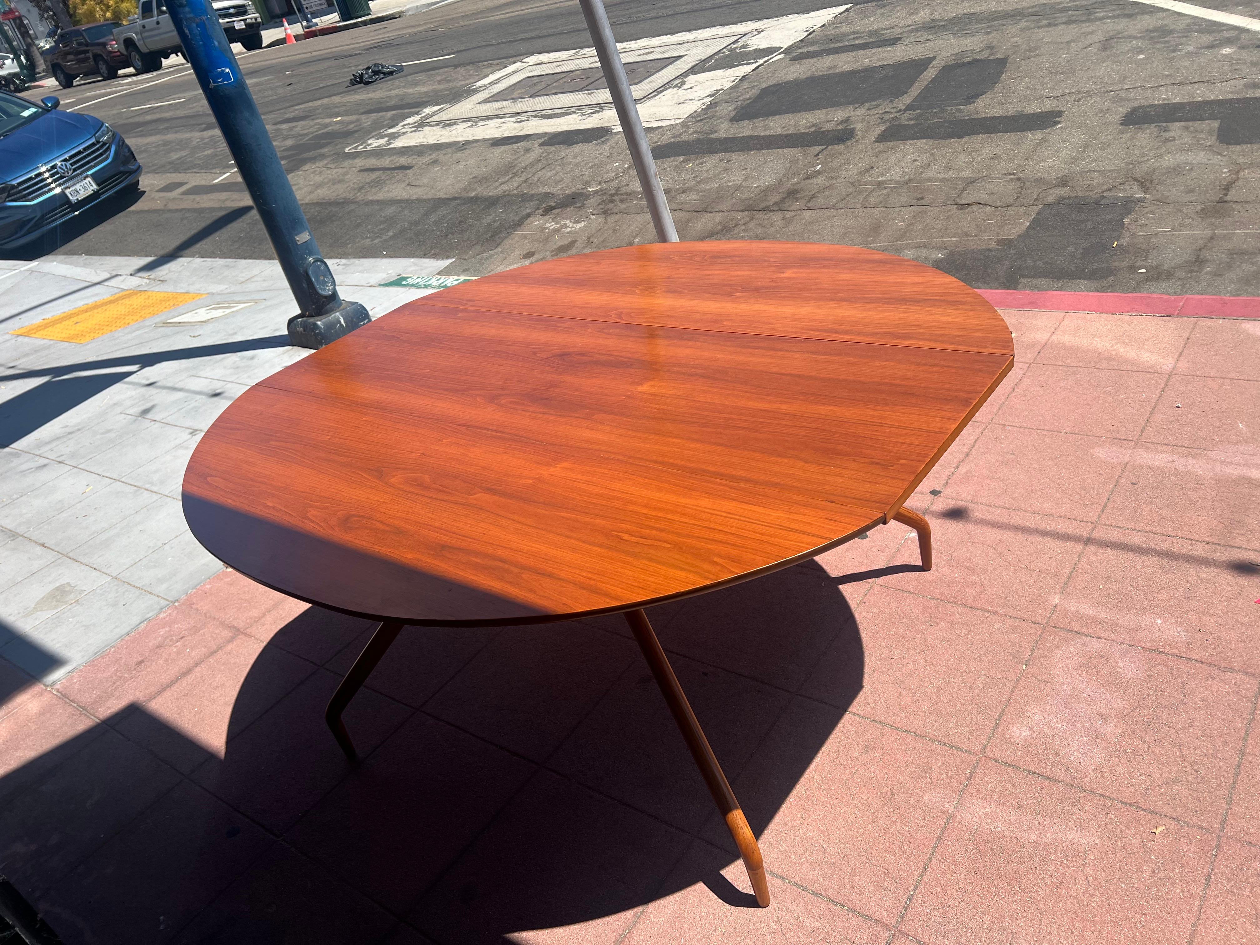 Table de salle à manger à abattants Greta Grossman pour Glenn of California Mid Century en vente 1