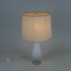 Greta Lisa Jäderholm-Snellman Table Lamp in Frosted Glass, Finland 1950s