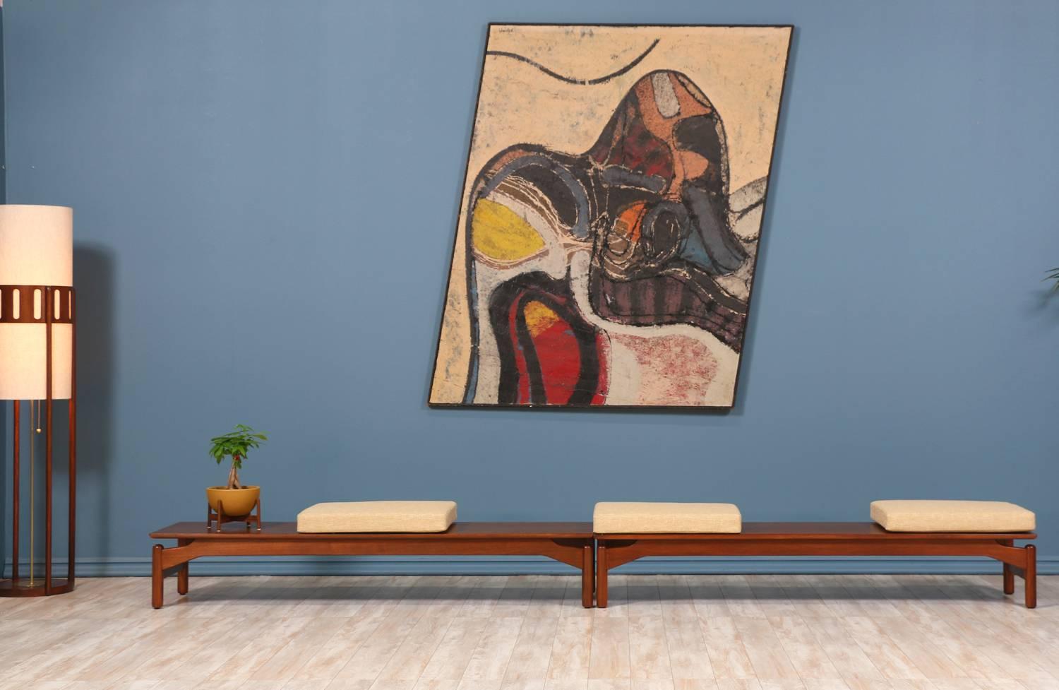 Fabric Greta M. Grossman Bench or Coffee Table for Glenn of California