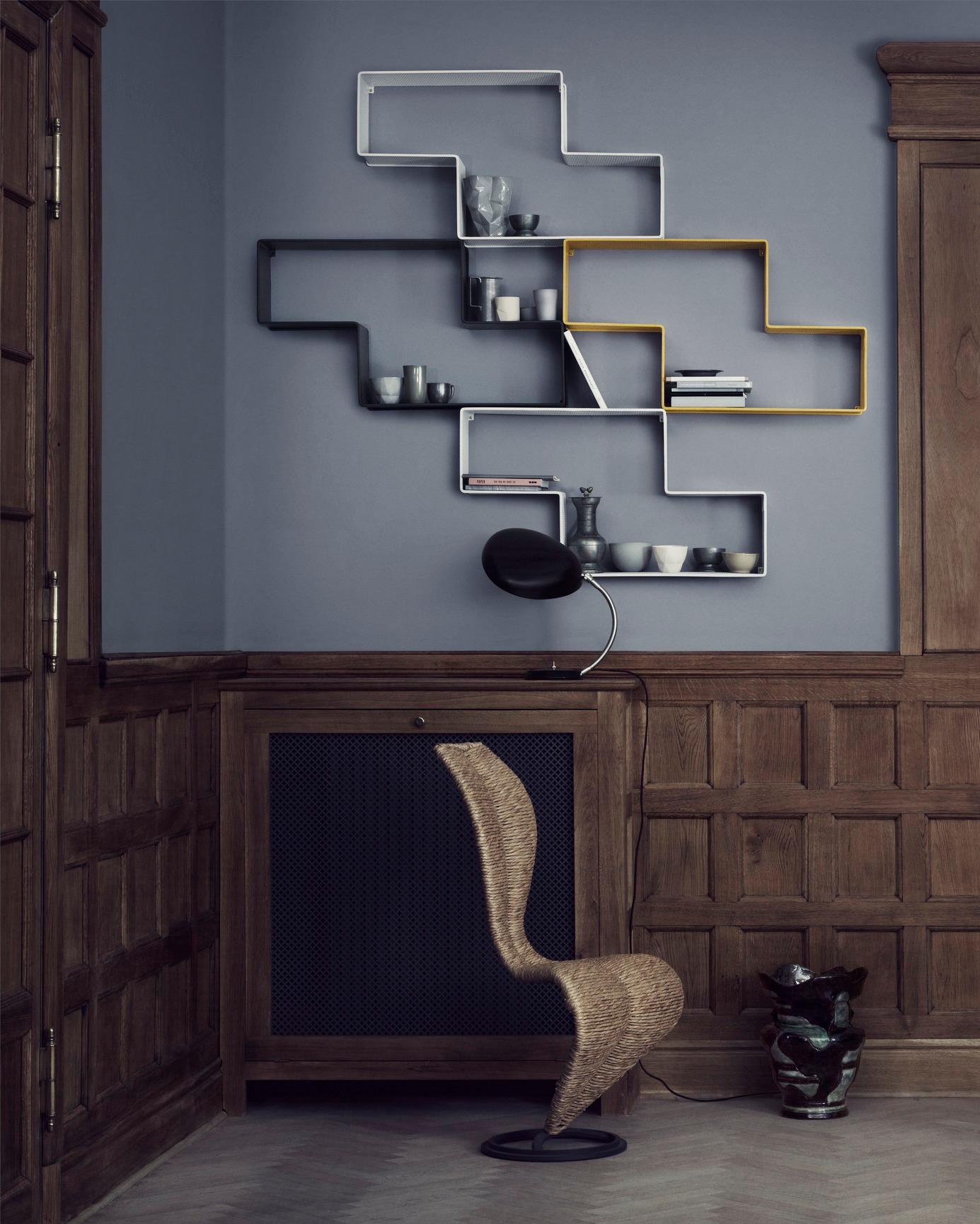 XXIe siècle et contemporain Greta M. Grossman Lampe de table Cobra Bleu poussière pour GUBI en vente