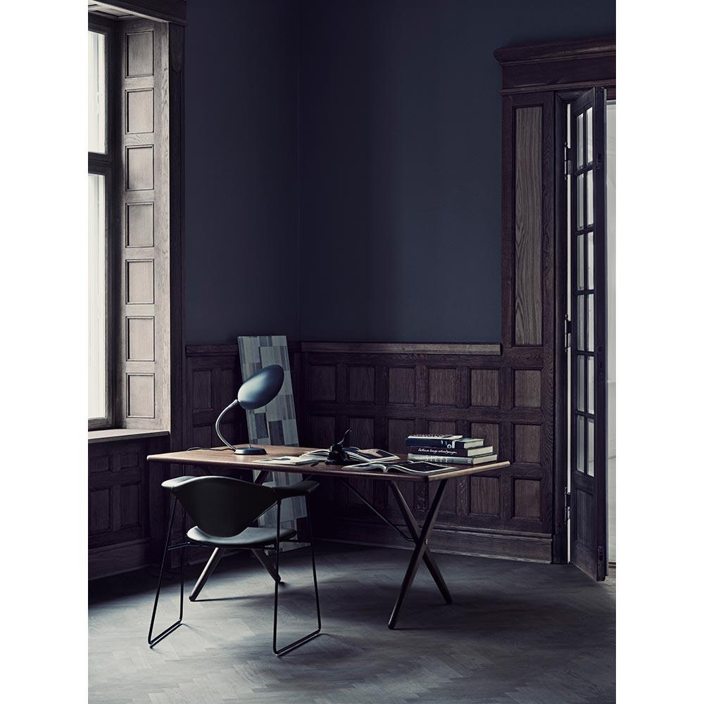 Acier Greta M. Grossman Lampe de table Cobra Noir de jais pour GUBI en vente