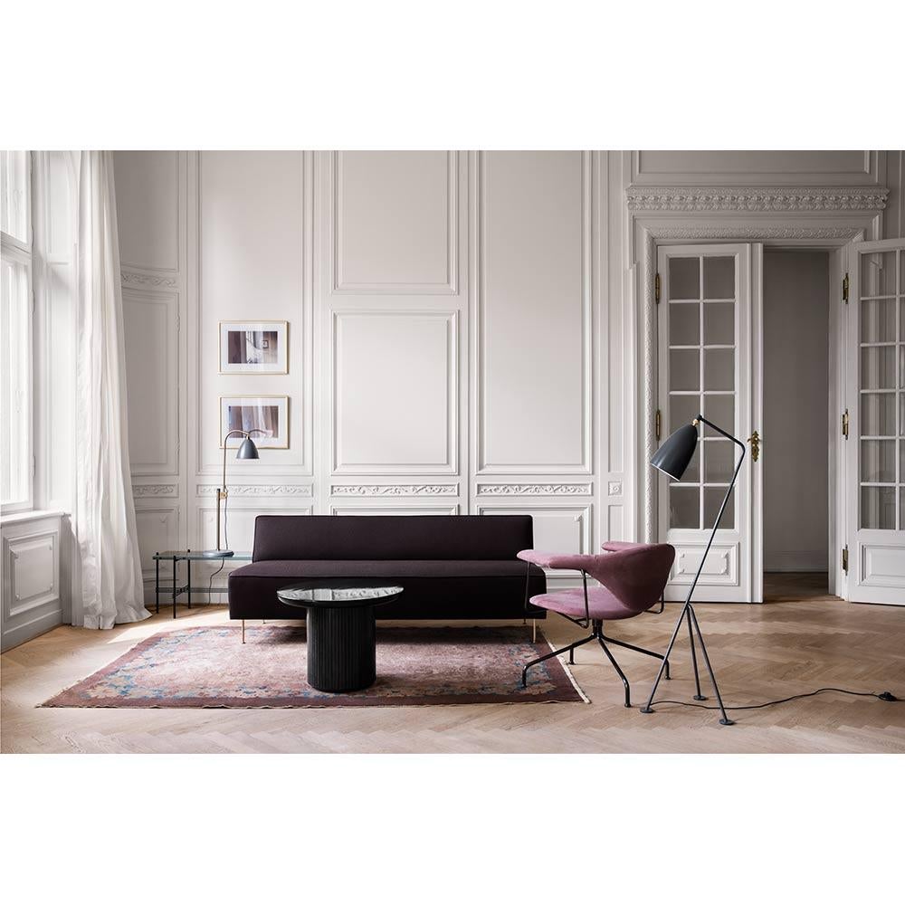 Powder-Coated Greta M. Grossman Grashoppa Floor Lamp Anthracite Grey for GUBI For Sale