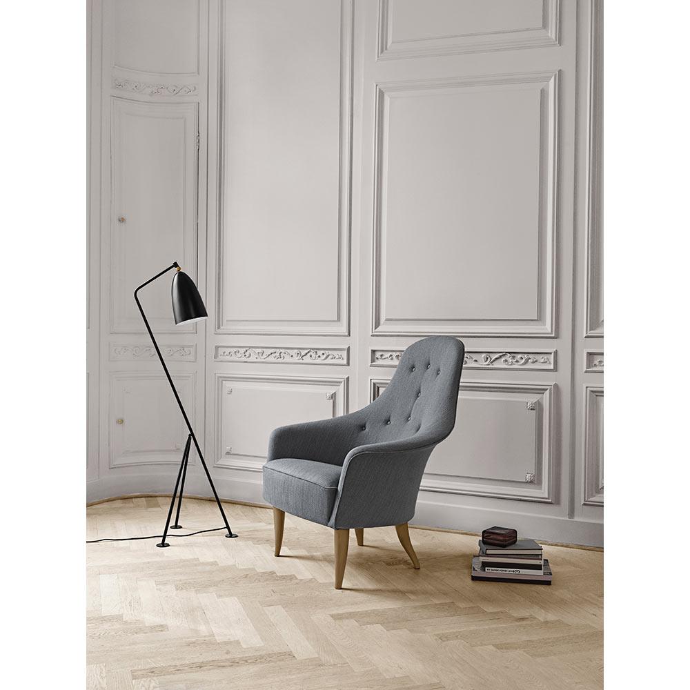 Danish Greta M. Grossman Grashoppa Floor Lamp Black for GUBI For Sale