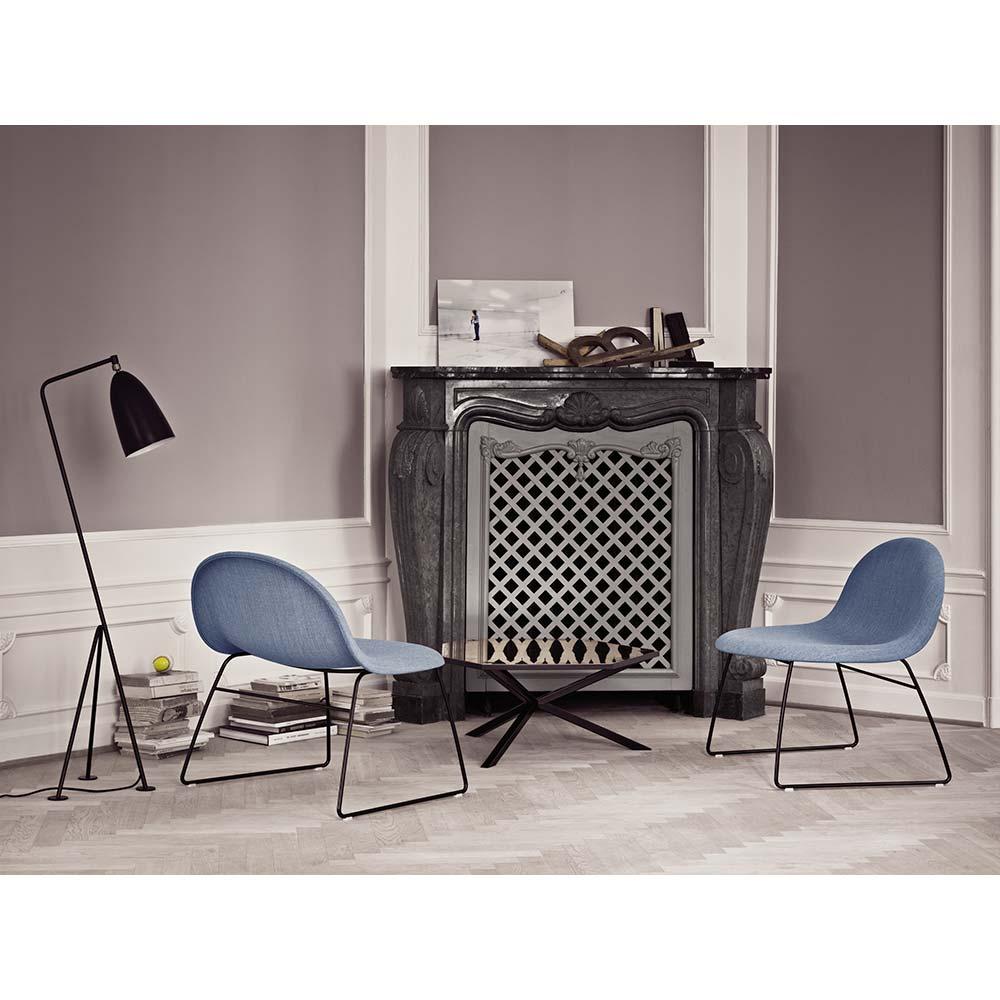 Powder-Coated Greta M. Grossman Grashoppa Floor Lamp Black for GUBI For Sale