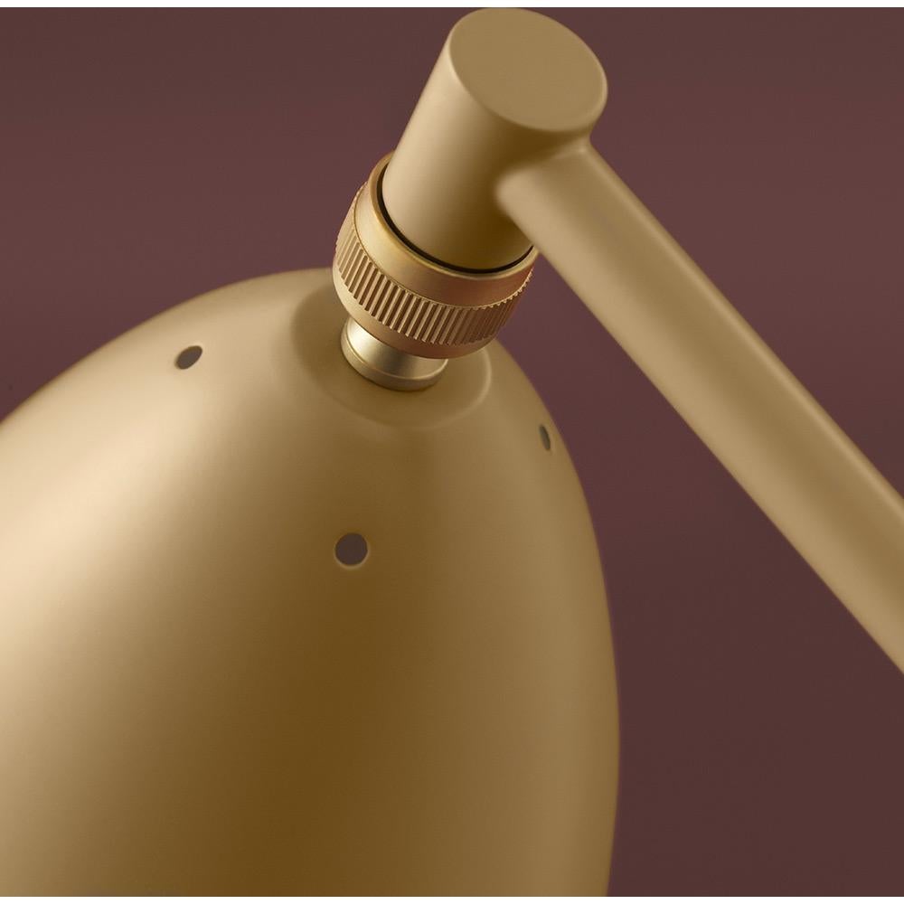 Mid-Century moderno Lampada da terra Greta M. Grossman Grashoppa Olive Brown per M. I. in vendita