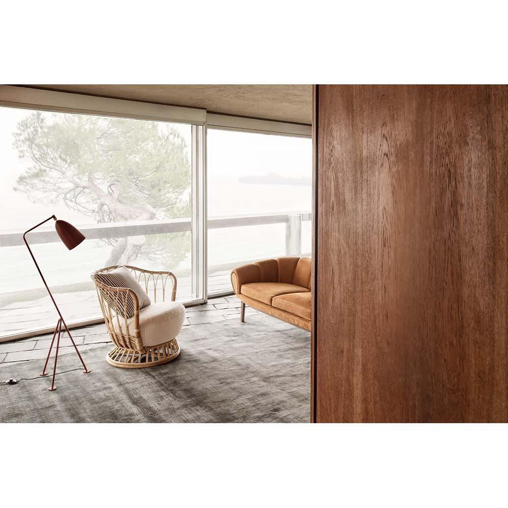 XXI secolo e contemporaneo Lampada da terra Greta M. Grossman Grashoppa Olive Brown per M. I. in vendita