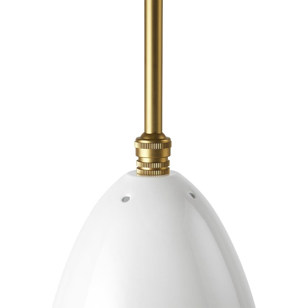 The Gräshoppa Pendant has emerged from Greta M. Grossman’s original lamp design from 1947, using the signature steel shade that successfully combines lightness and functionality into a modern yet organic character. The whimsical design language is