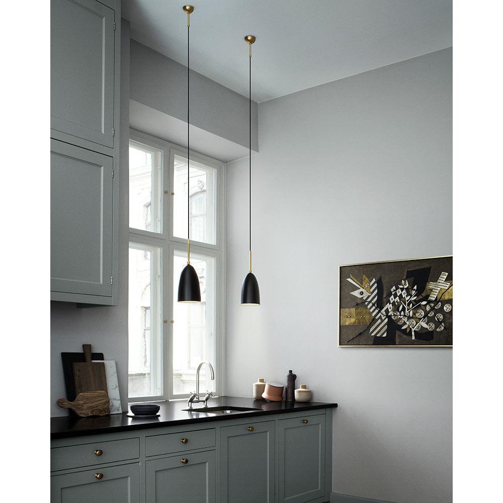 Greta M. Grossman Grashoppa Pendant Glossy Alabaster White for GUBI In New Condition For Sale In New York, NY