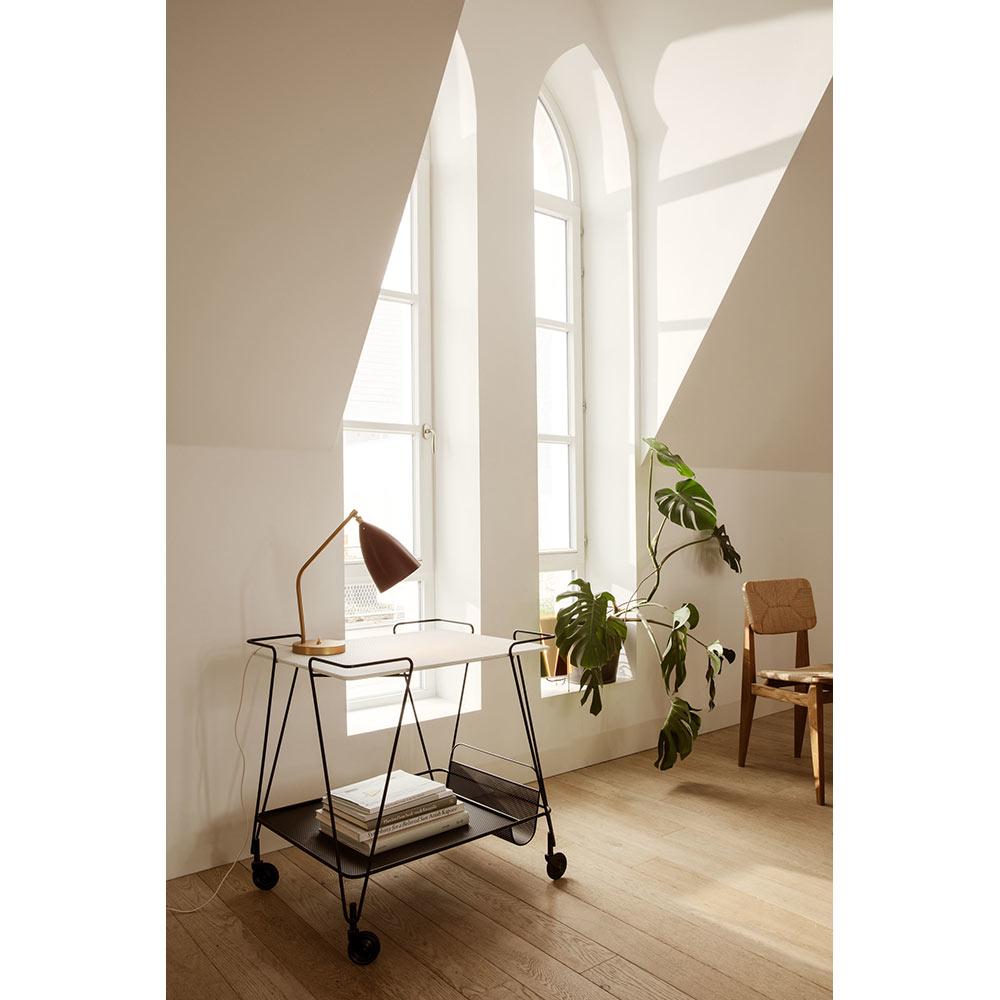 Mid-Century Modern Greta M. Grossman Lampe de table Grashoppa Noir pour GUBI en vente