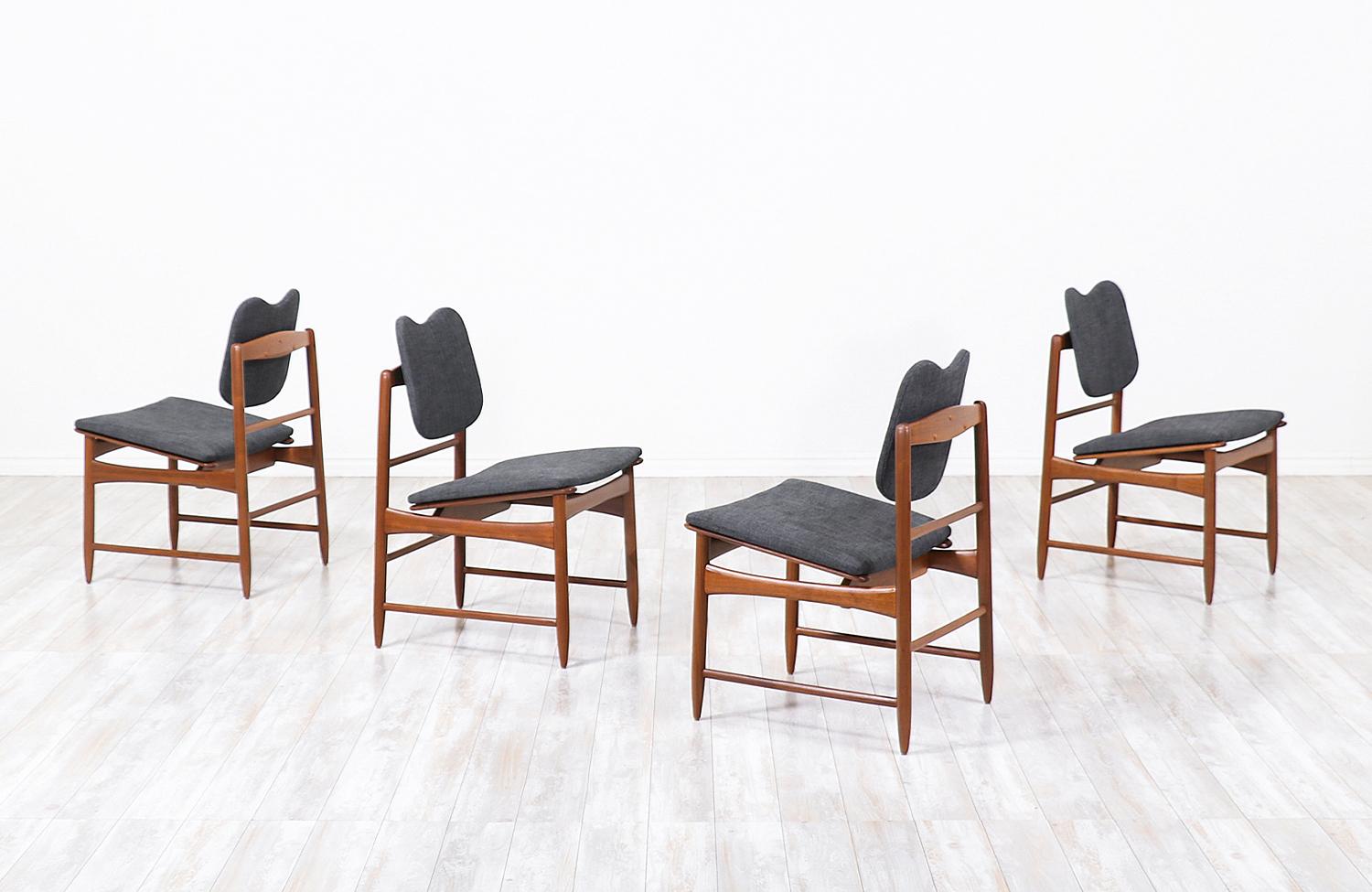 Mid-Century Modern Greta M. Grossman Sculpted Dining Chairs for Glenn of California