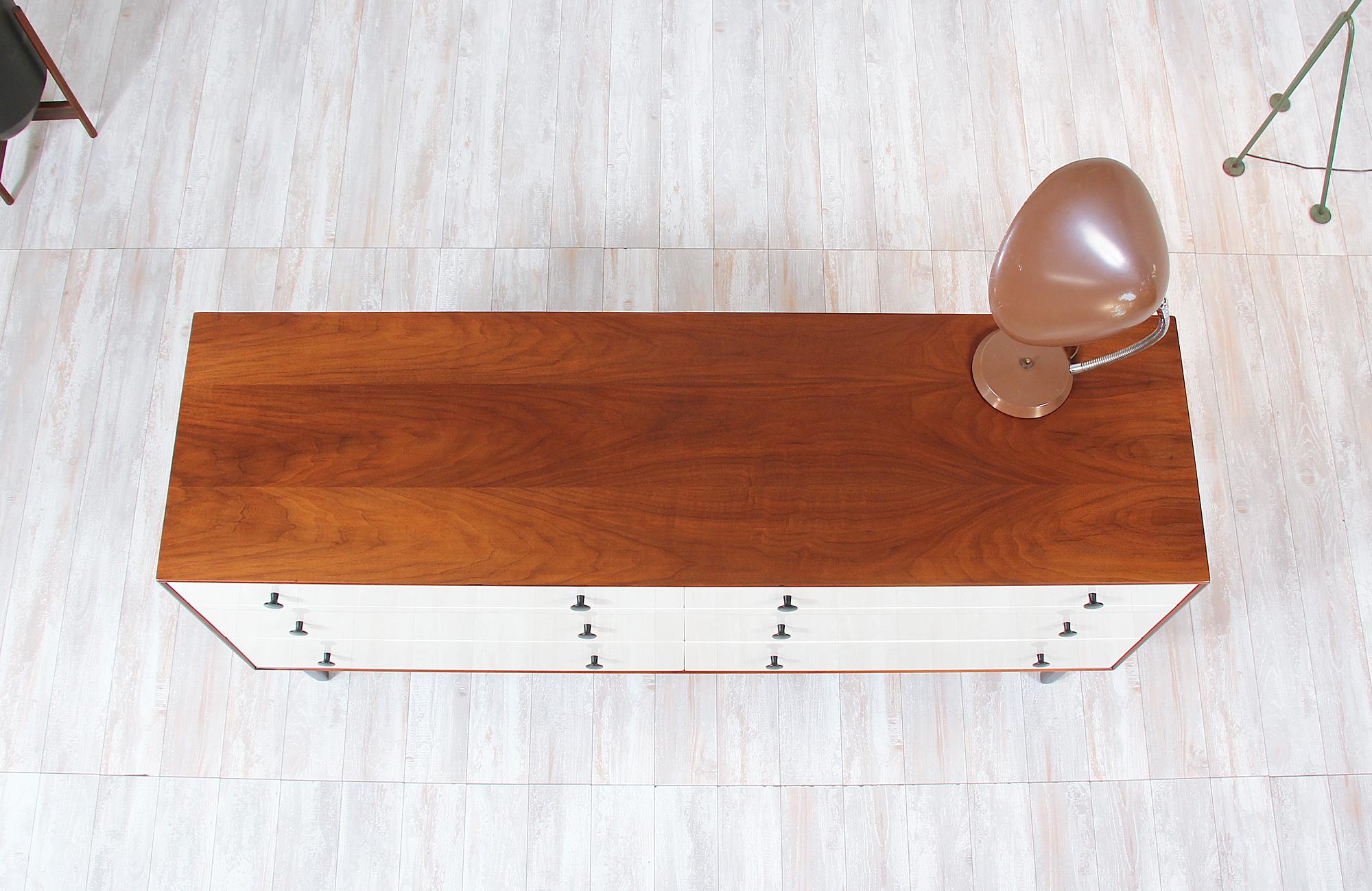 Mid-20th Century Greta M. Grossman Two-Tone Lacquered Dresser for Glenn of California