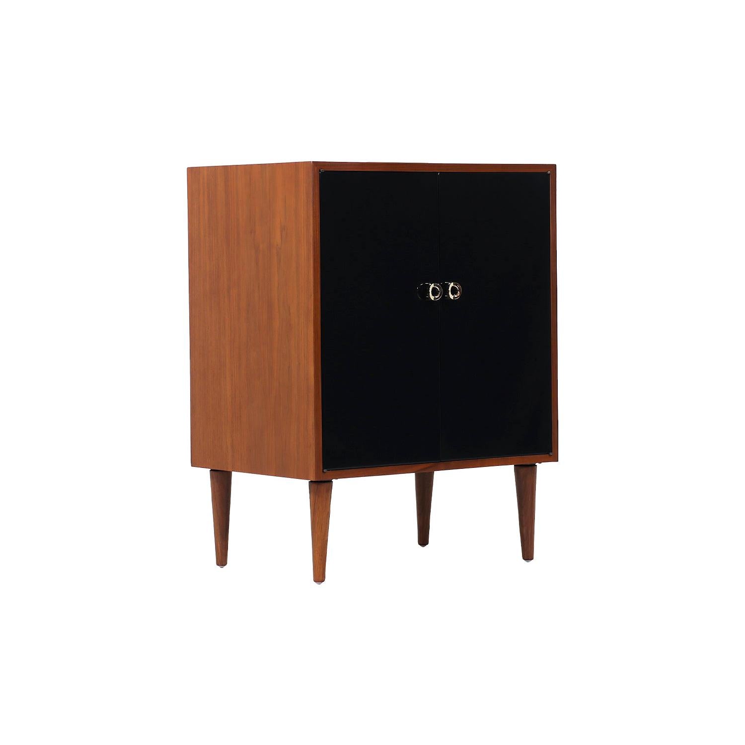 Greta M. Grossman Two-Tone Lacquered & Walnut Cabinet for Glenn of California