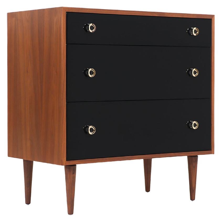Greta M. Grossman Two-Tone Lacquered and Walnut Chests for Glenn of California