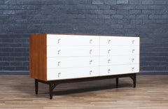 Greta M. Grossman Two-Tone Lacquered & Walnut Dresser for Glenn of CA