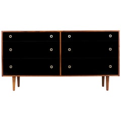 Greta M. Grossman Two-Tone Lacquered and Walnut Dresser for Glenn of California