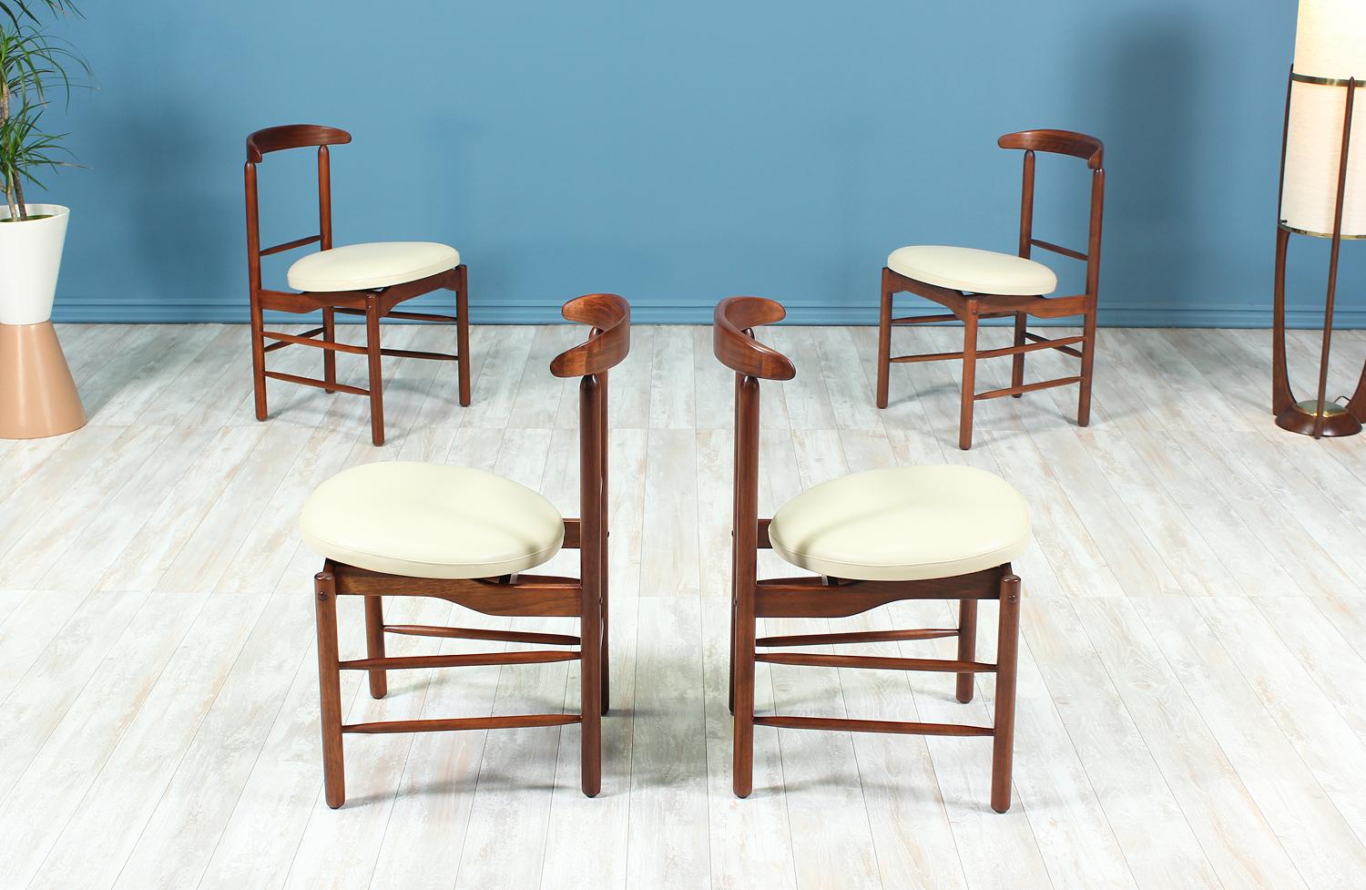 Mid-Century Modern Greta M. Grossman Walnut Dining Chairs for Glenn of California