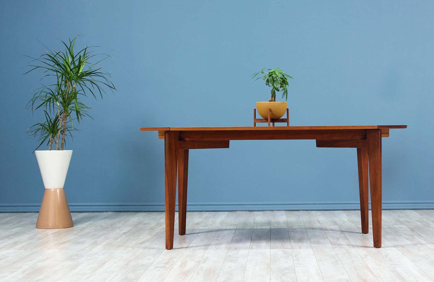 Greta M. Grossman Walnut Dining Table for Glenn of California 1