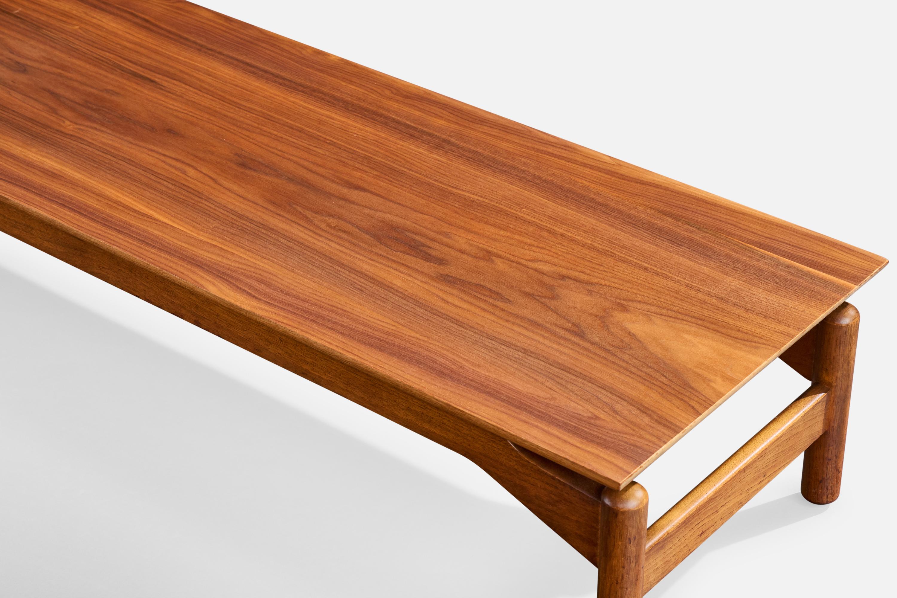 Greta Magnusson-Grossman, Bank, Nussbaum, USA, 1950er Jahre (Holz) im Angebot