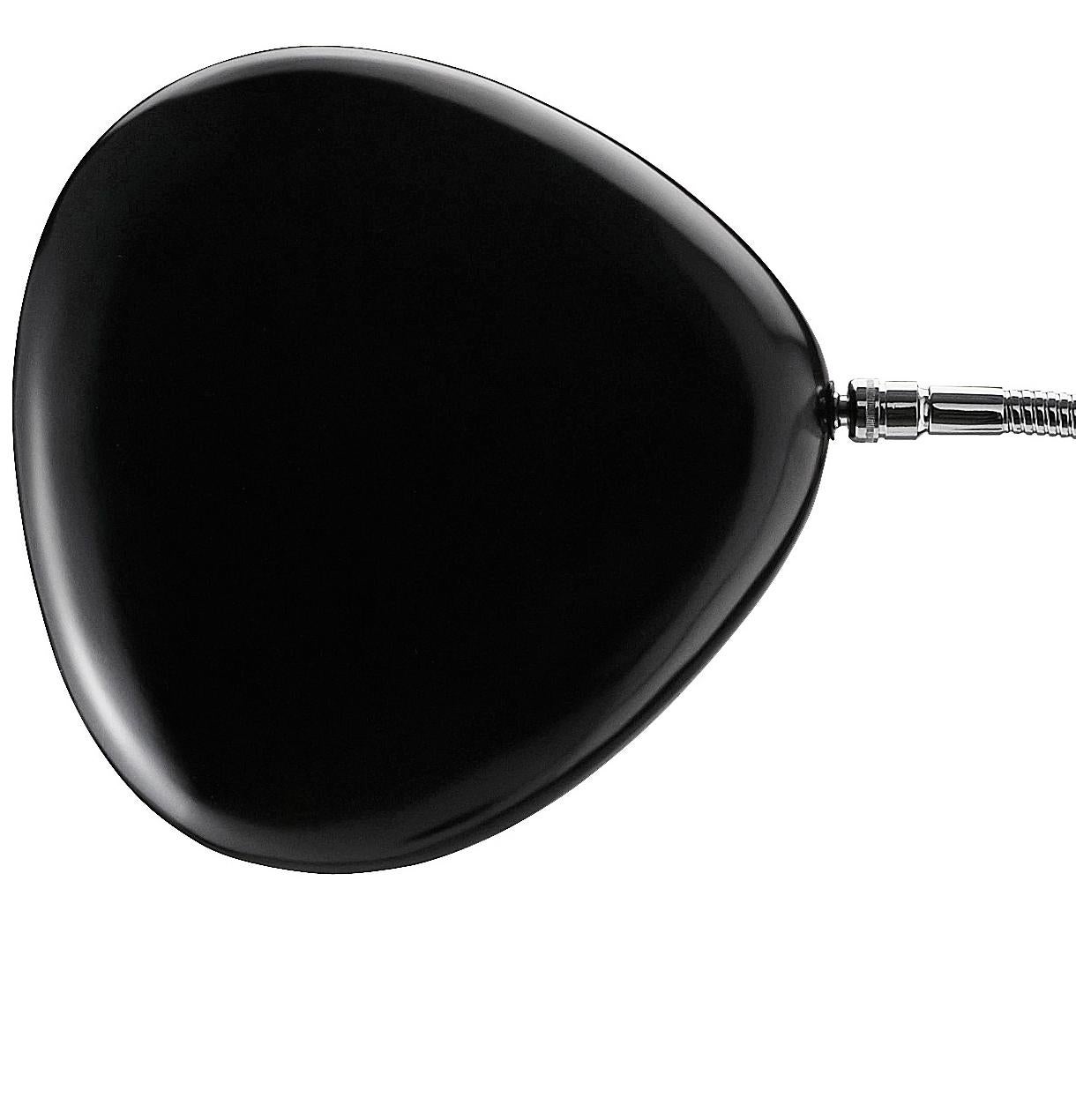 Danish Greta Magnusson Grossman 'Cobra' Floor Lamp in Black For Sale