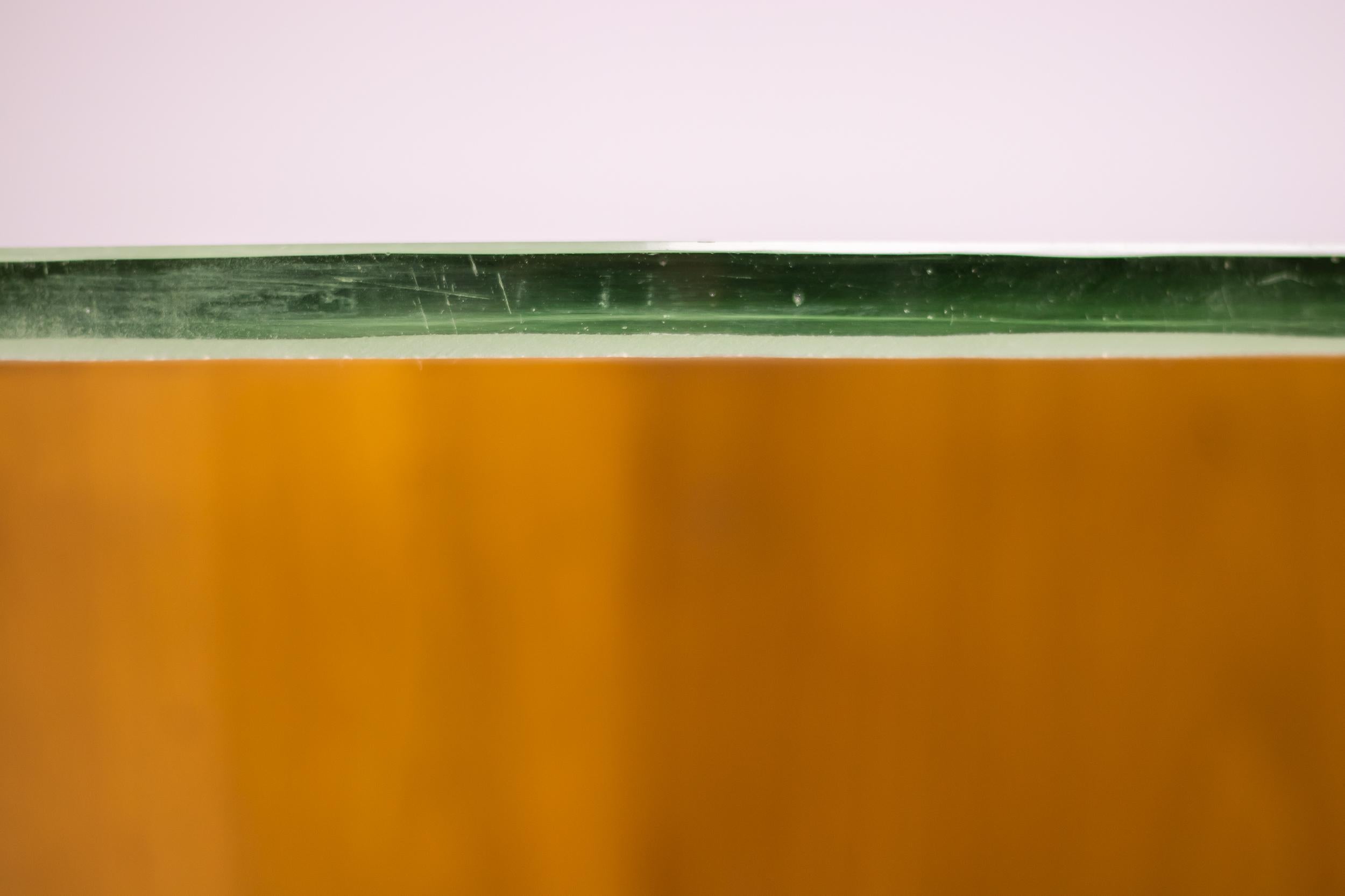 Greta Magnusson Grossman Coffee Table with Sand Cast Glass Top 2
