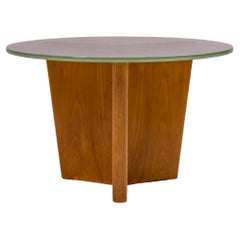 Greta Magnusson Grossman Coffee Table with Sand Cast Glass Top