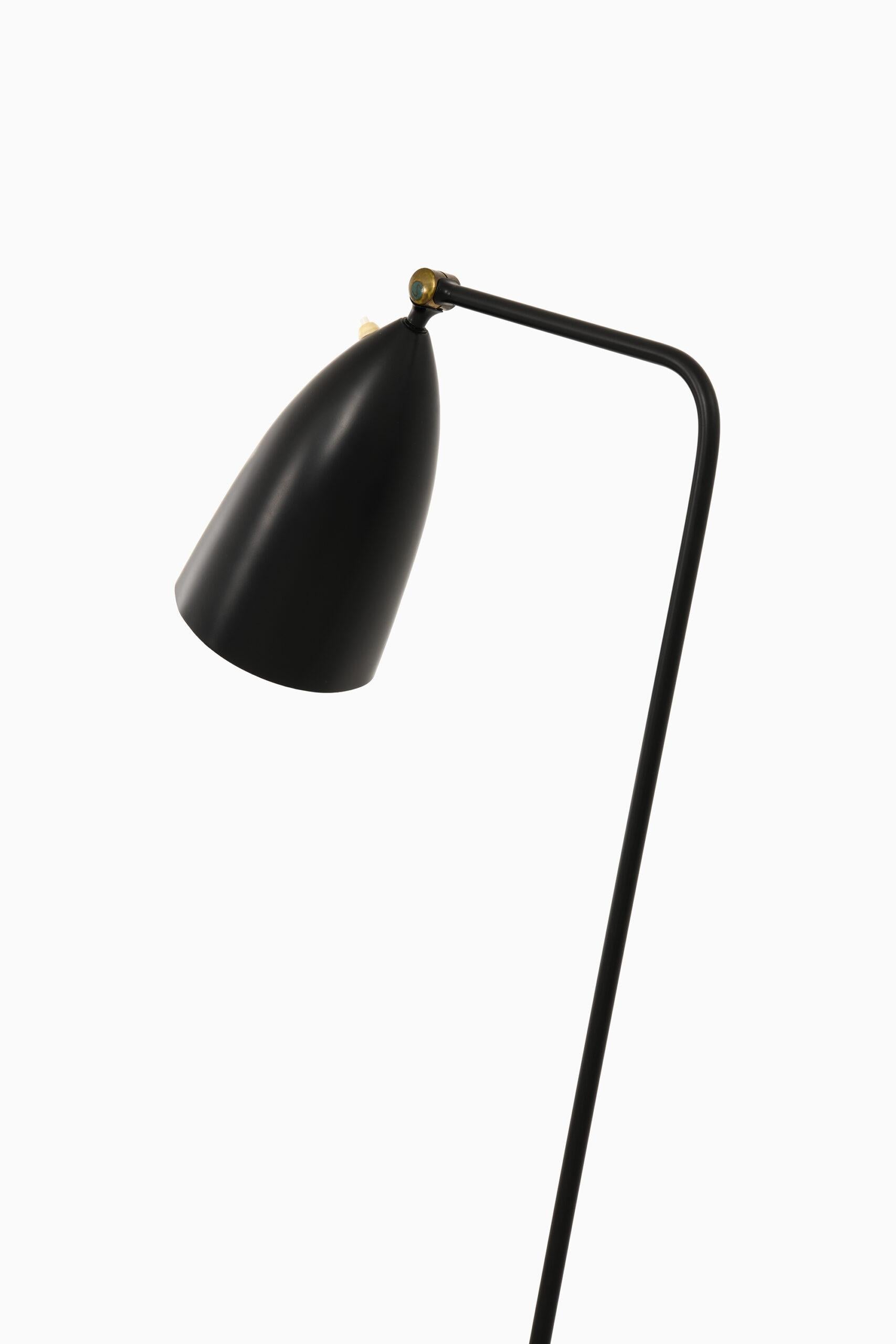 Mid-20th Century Greta Magnusson Grossman Floor Lamp Model G-33 / Grasshopper Produced by Bergbom For Sale
