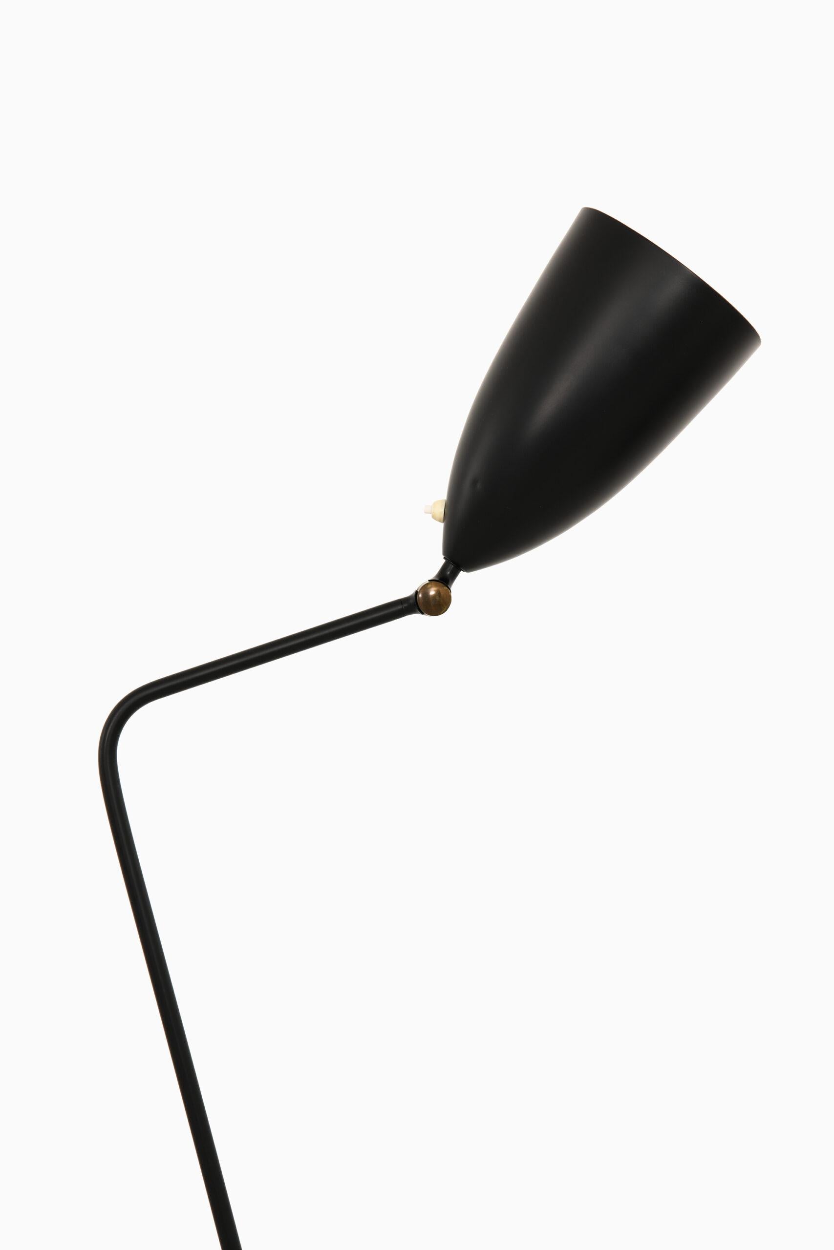 Metal Greta Magnusson Grossman Floor Lamp Model G-33 / Grasshopper Produced by Bergbom For Sale