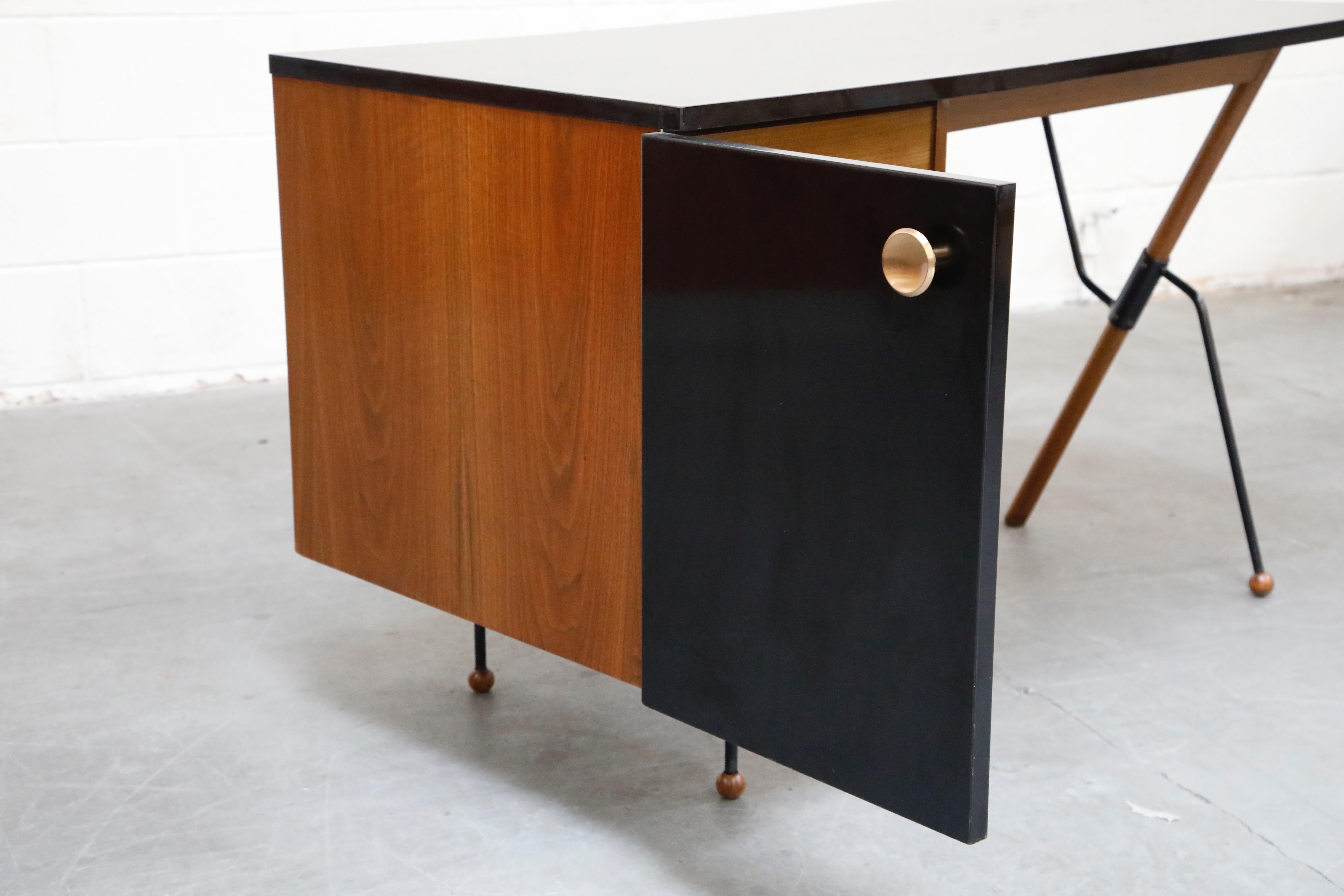 Greta Magnusson-Grossman for Glenn of California Desk, Restored, 1950s, Signed 3