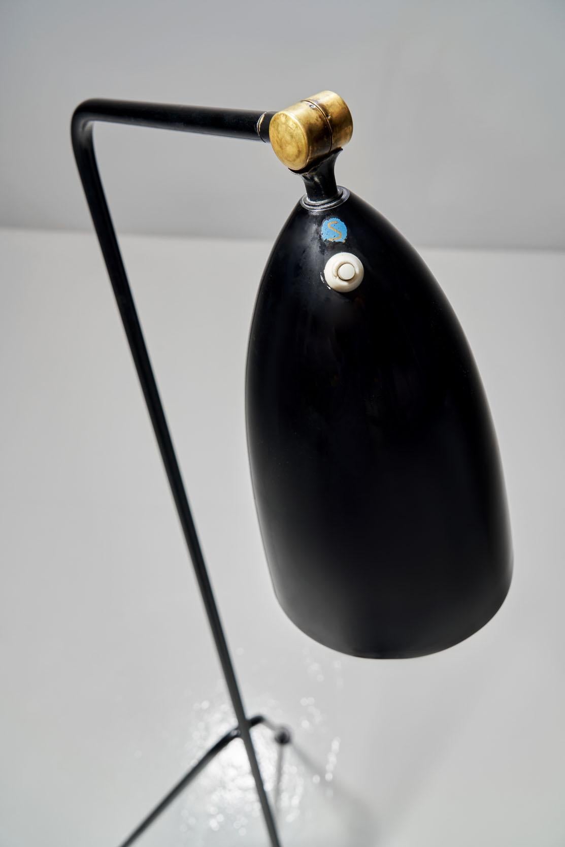 Stehlampe „Grashüpfer“ von Greta Magnusson Grossman für Bergboms, Schweden 1947 im Angebot 5