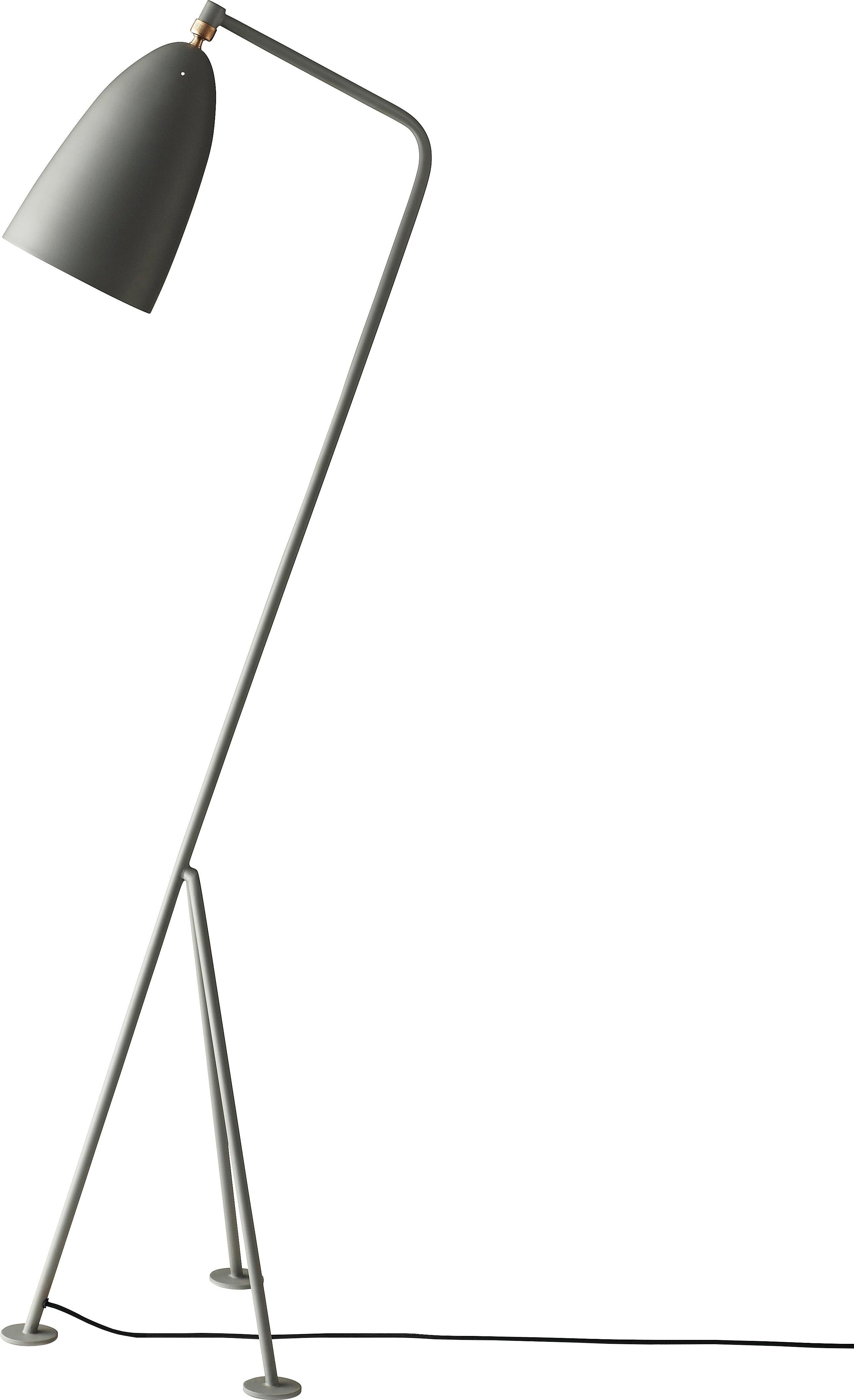 Greta Magnusson Grossman 'Grasshopper' Floor Lamp in Dusty Blue For Sale 2